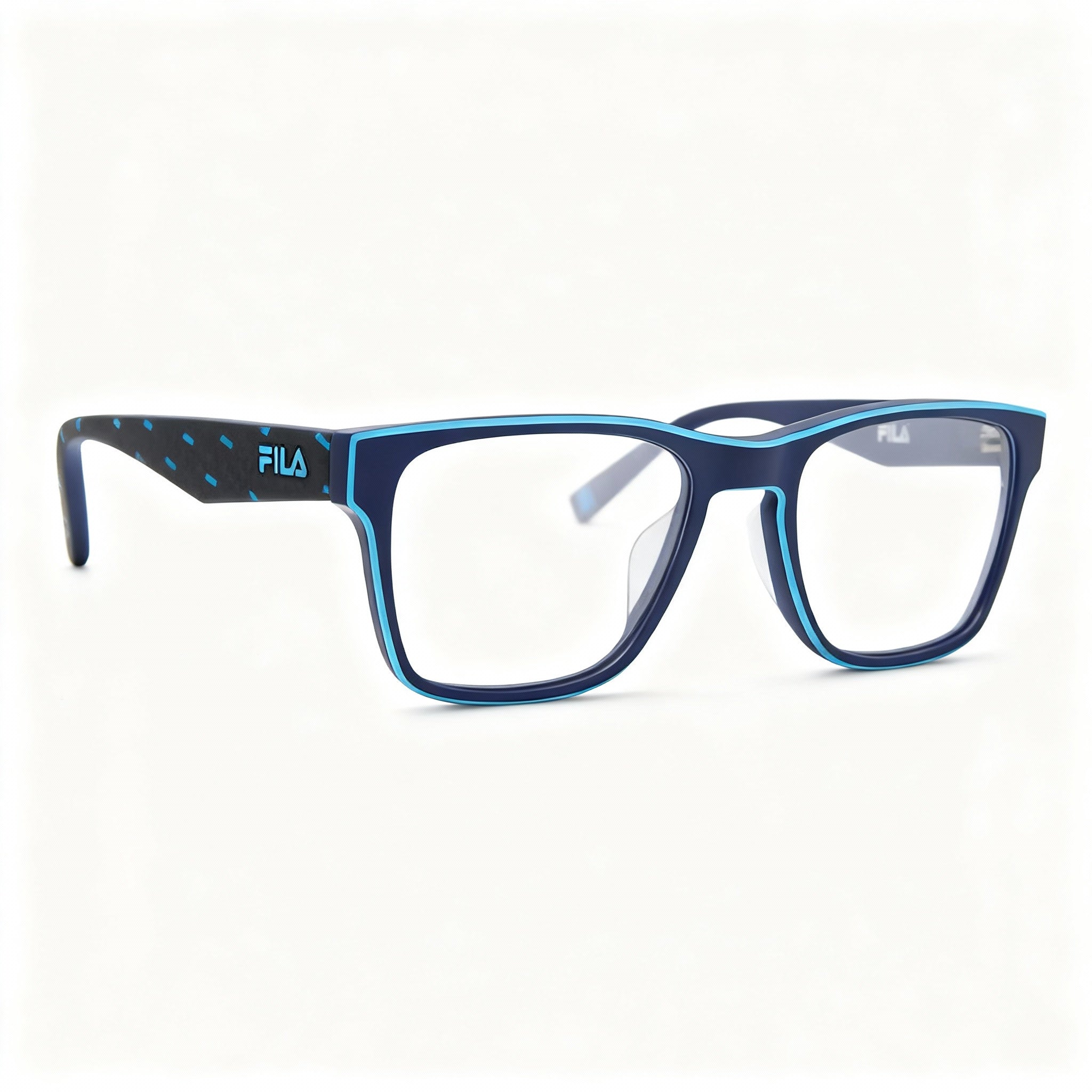 Fila Vfi115 Men's Acetate & Metal Optical Eyeglasses with Non-polarised Polycarbonate Lenses, 54mm, Photo 3