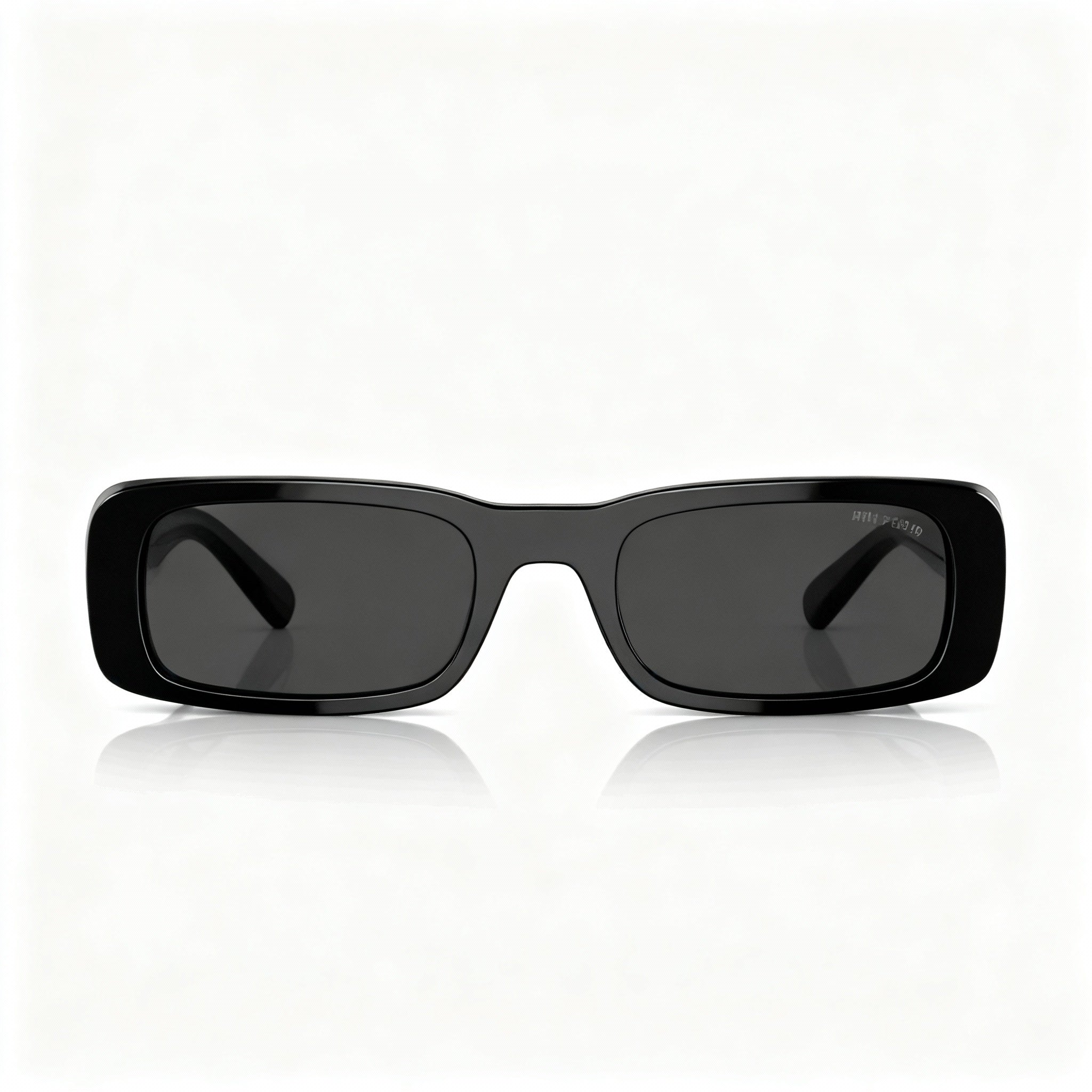 Gafas de sol deportivas Miu Miu para mujer con montura de plástico multicolor, policarbonato negro polarizado y protección UV, Photo 2