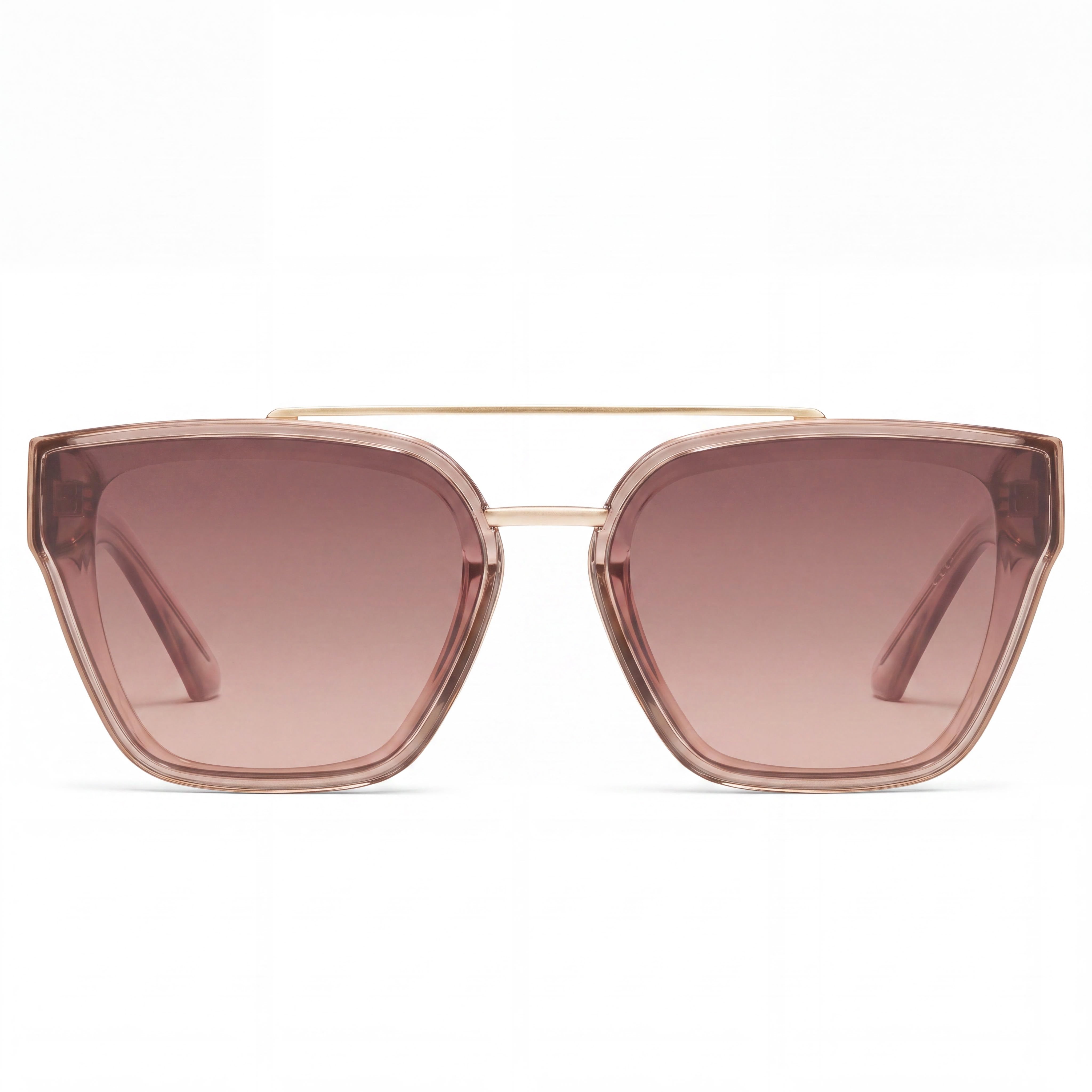 QUAY AUSTRALIA Sweet Talker Women's Oversized Square UV Protection Sunglasses, Doe Brown Fawn, 65mm, Photo 2