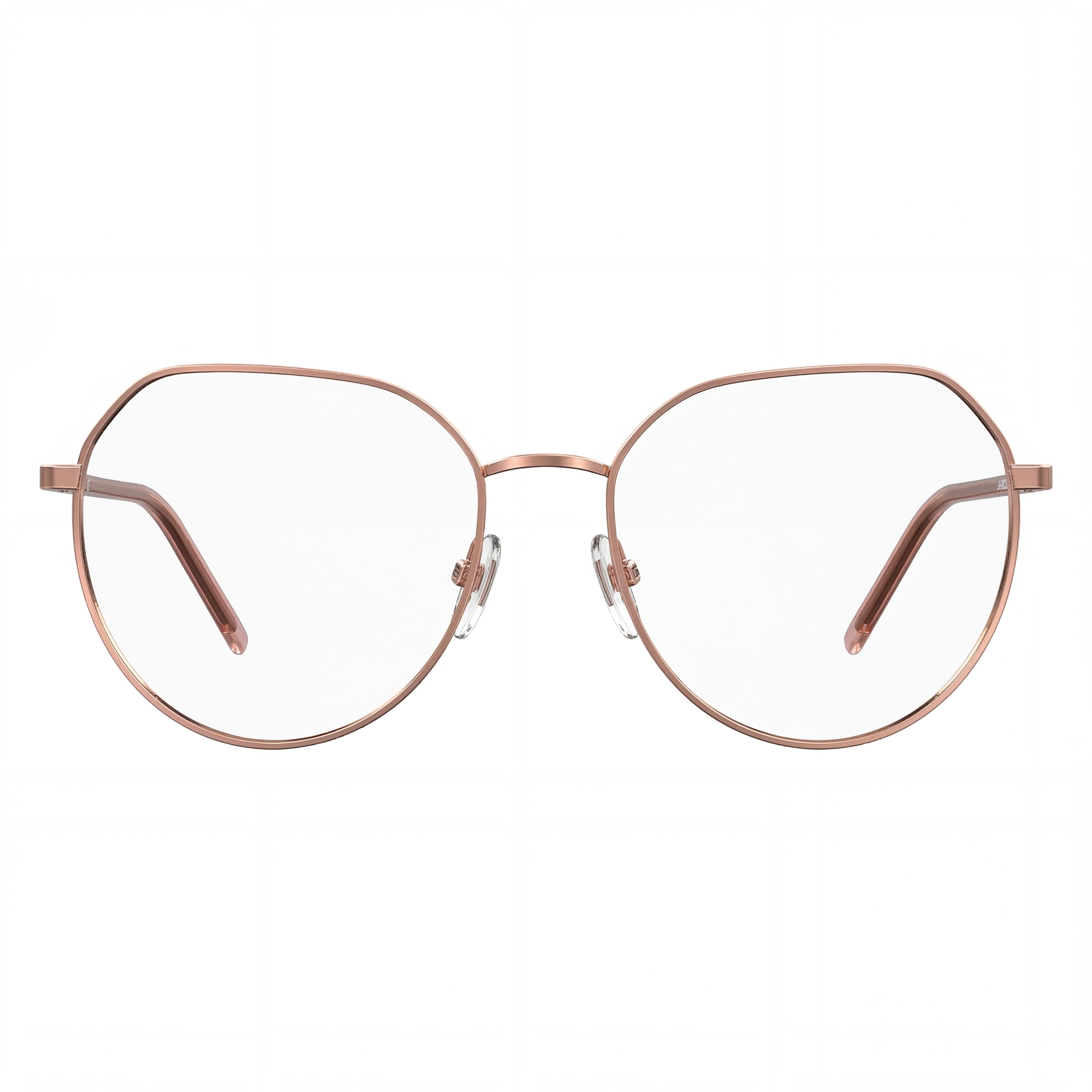 Love Moschino Logo Pill Women's Metal Optical Eyewear Gold Copper Prescription Ready 54-17-140, Photo 2