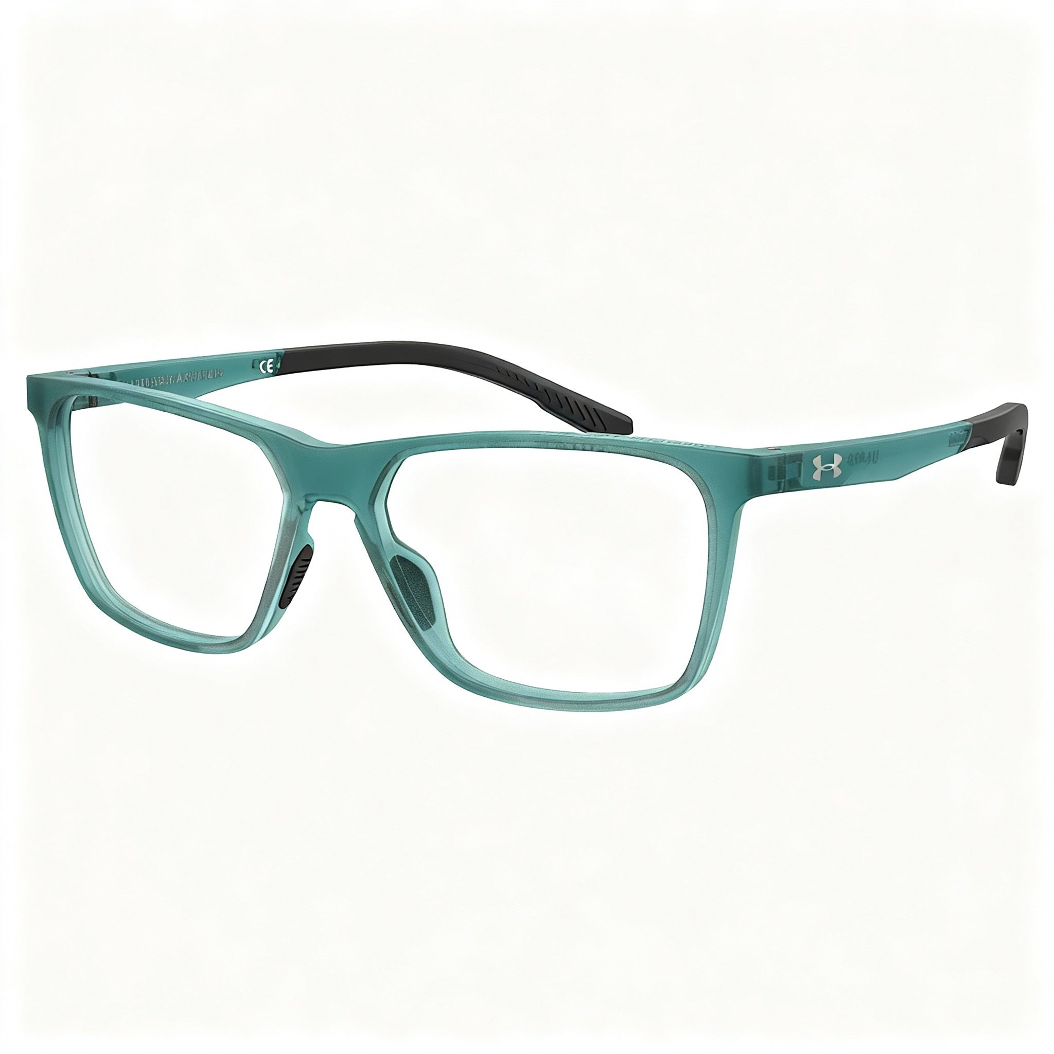 Under Armour UA 5043 Unisex Acetate Rectangular Teal Prescription Ready Optical Frames with Polycarbonate Lenses 55mm, Photo 3