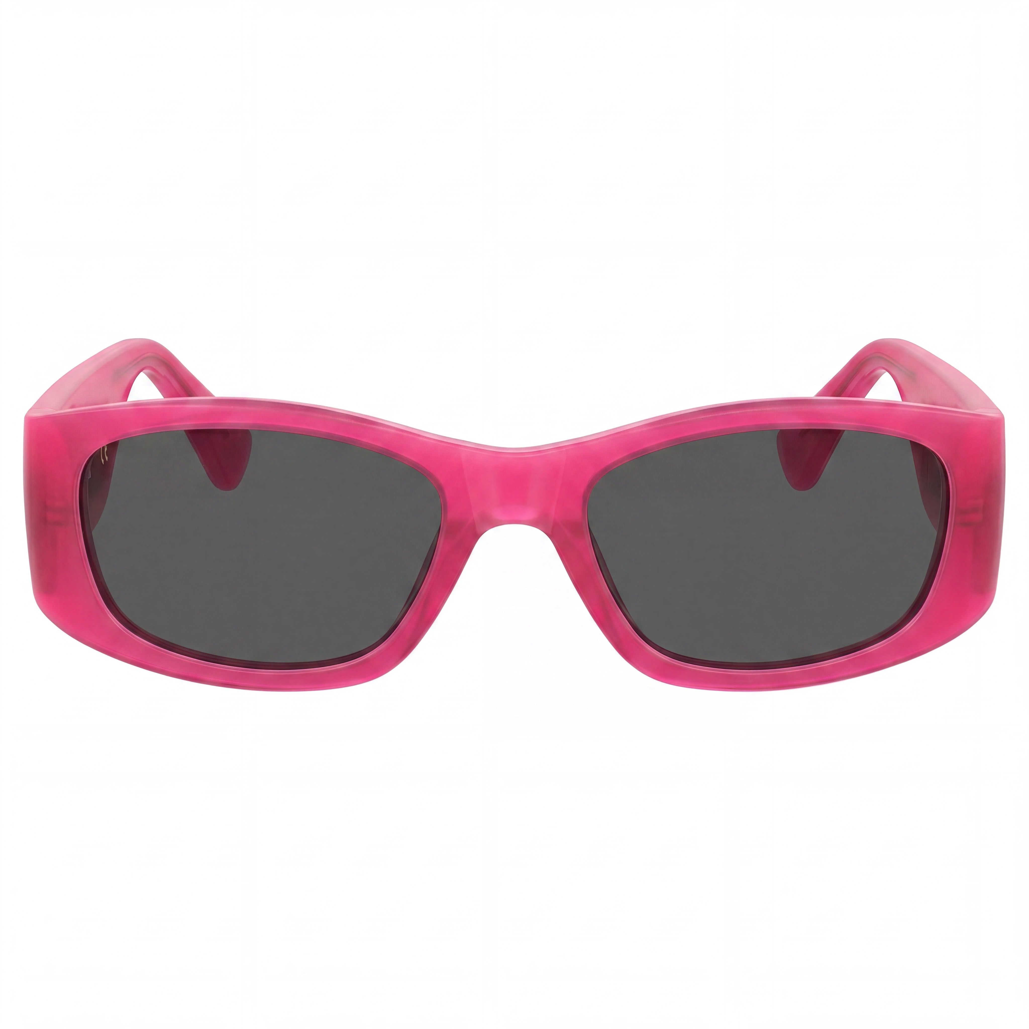 Gafas de sol Moschino Modern MOS145/S para mujer, montura de plástico rectangular fucsia, lentes grises, 55 mm, Photo 2