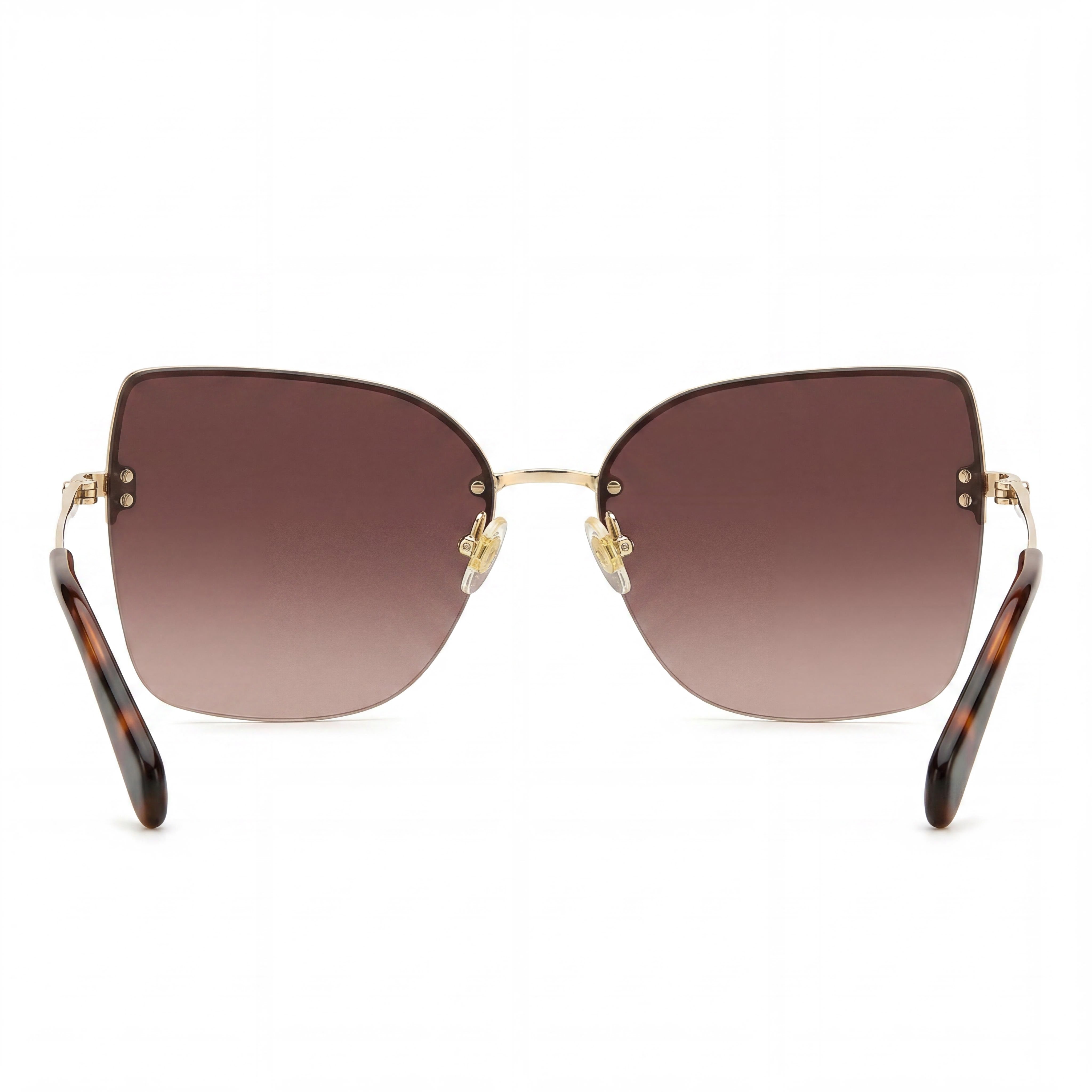 Kate Spade New York Contemporary Gold Brown Sunglasses for Women, 58mm, Photo 2