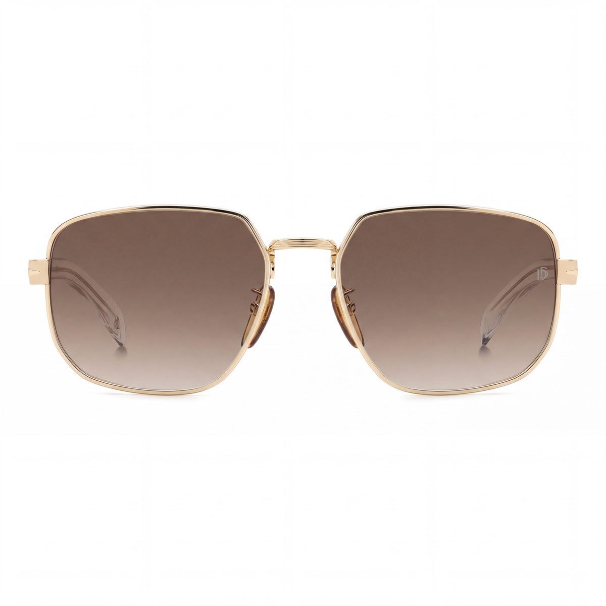 Gafas de sol Beckham Db 7121/G/S de mujer con montura de acero inoxidable en dorado, piedra de cristal con efecto ahumado marrón y sin protección UV de 60 mm, Photo 2