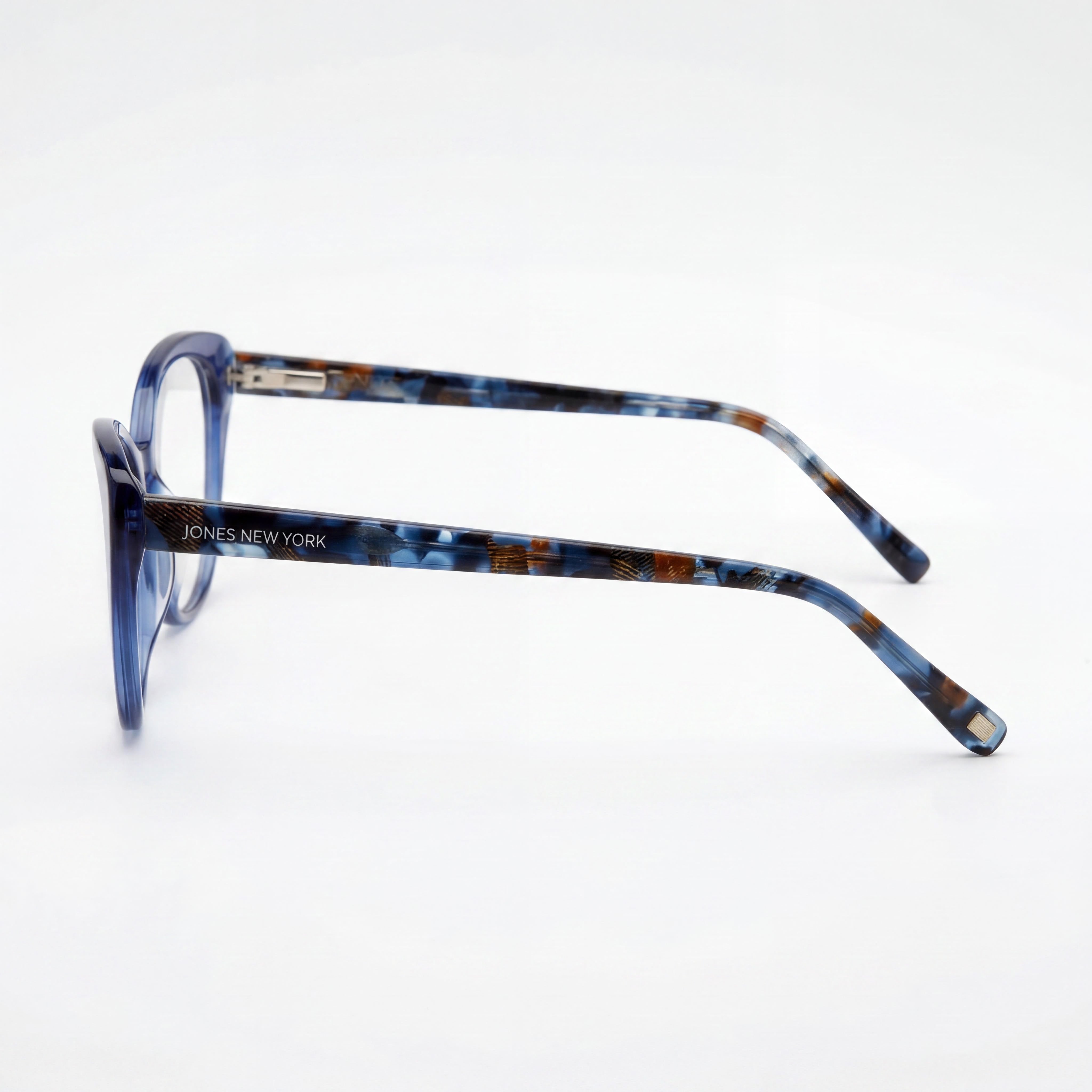Jones New York J774 Unisex Blue Plastic Frame Sunglasses with Polarized Polycarbonate Lenses 57-18-145, Photo 2
