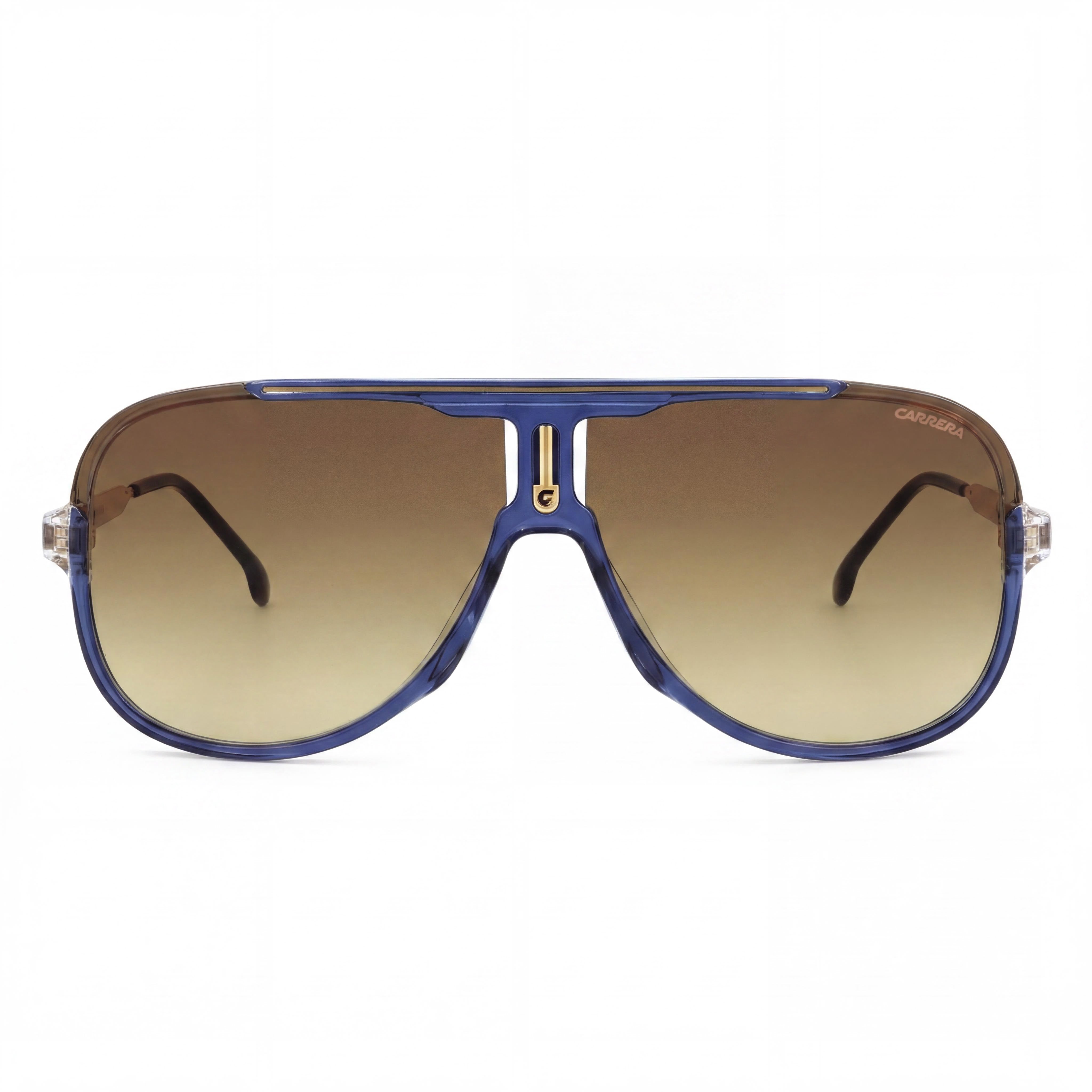 Carrera Classic Men's Blue Brown Polyamide UV Protected Non-Polarized Sunglasses with Black Brown Green Antireflex Lenses 64mm, Photo 2