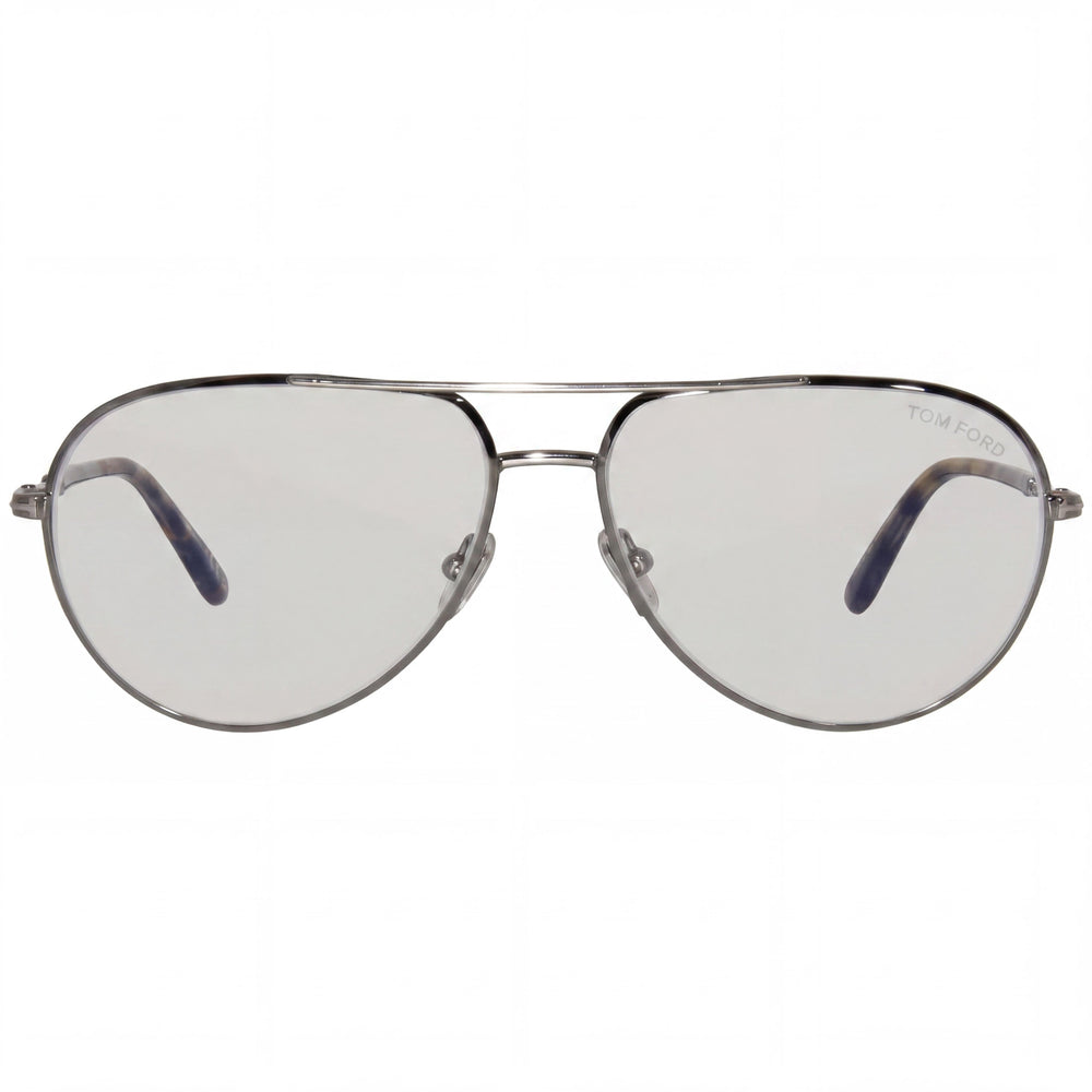 Gafas de vista Tom Ford Modern FT5829-B para hombre, color bronce oscuro brillante, con bloqueo de luz azul, 57-14-145