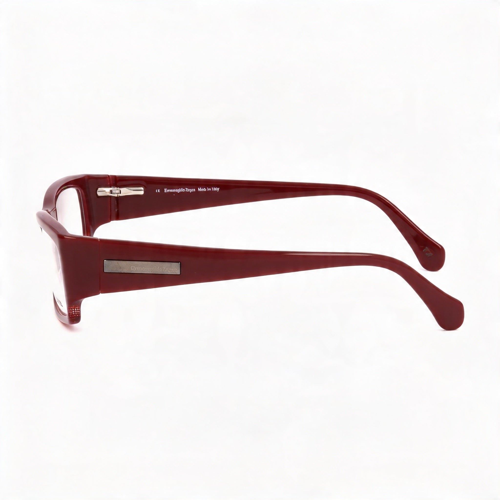 Ermenegildo Zegna Vz3536_09m8 Unisex Bordeaux Plastic Optical Frames 55mm Lens Width, 14mm Bridge, 135mm Temple, Photo 3