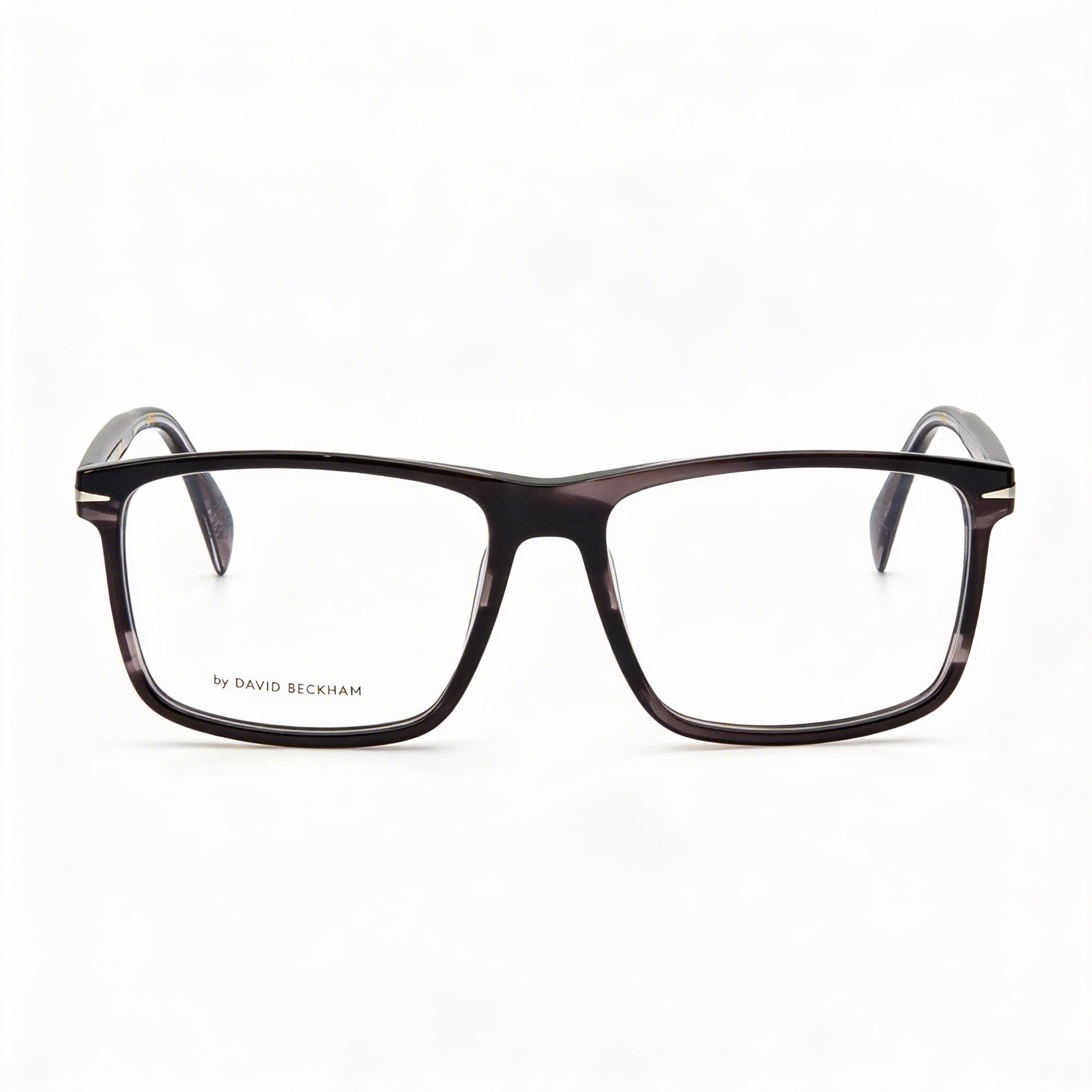 David Beckham Contemporary Unisex Titanium Frame Polycarbonate Lenses Grey Horn Eyewear 56, Photo 2