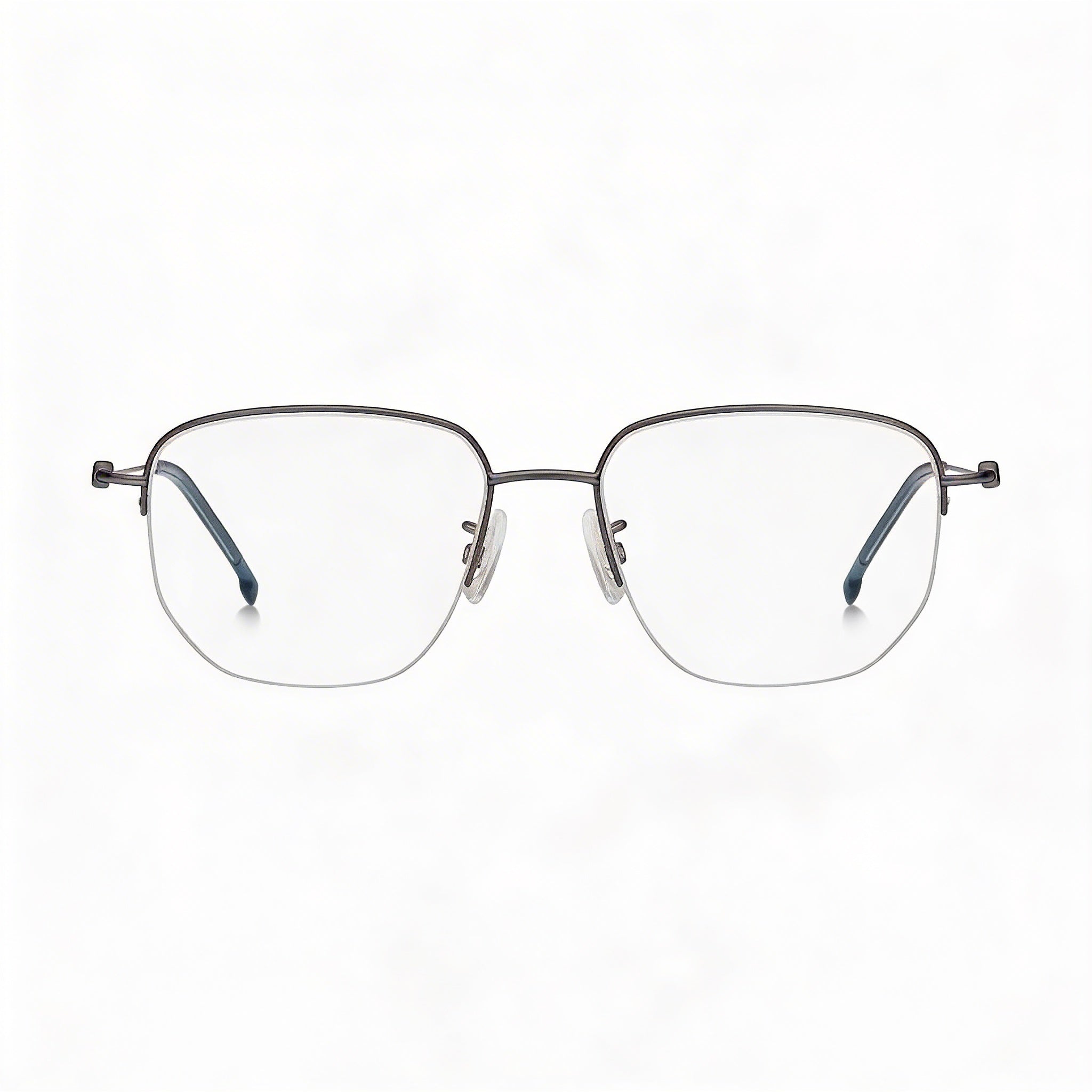 Hugo Boss Modern para hombre Gafas no polarizadas de aleación de acero, rutenio oscuro mate 54 mm, Photo 2