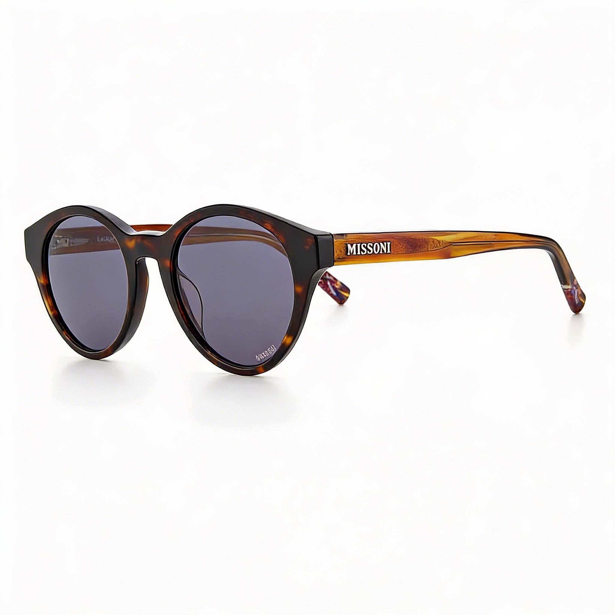 Gafas de sol Missoni Modern para mujer, de acetato, estilo Havana Horn, con protección UV y lentes de policarbonato (43,3-20-145 mm), Photo 3