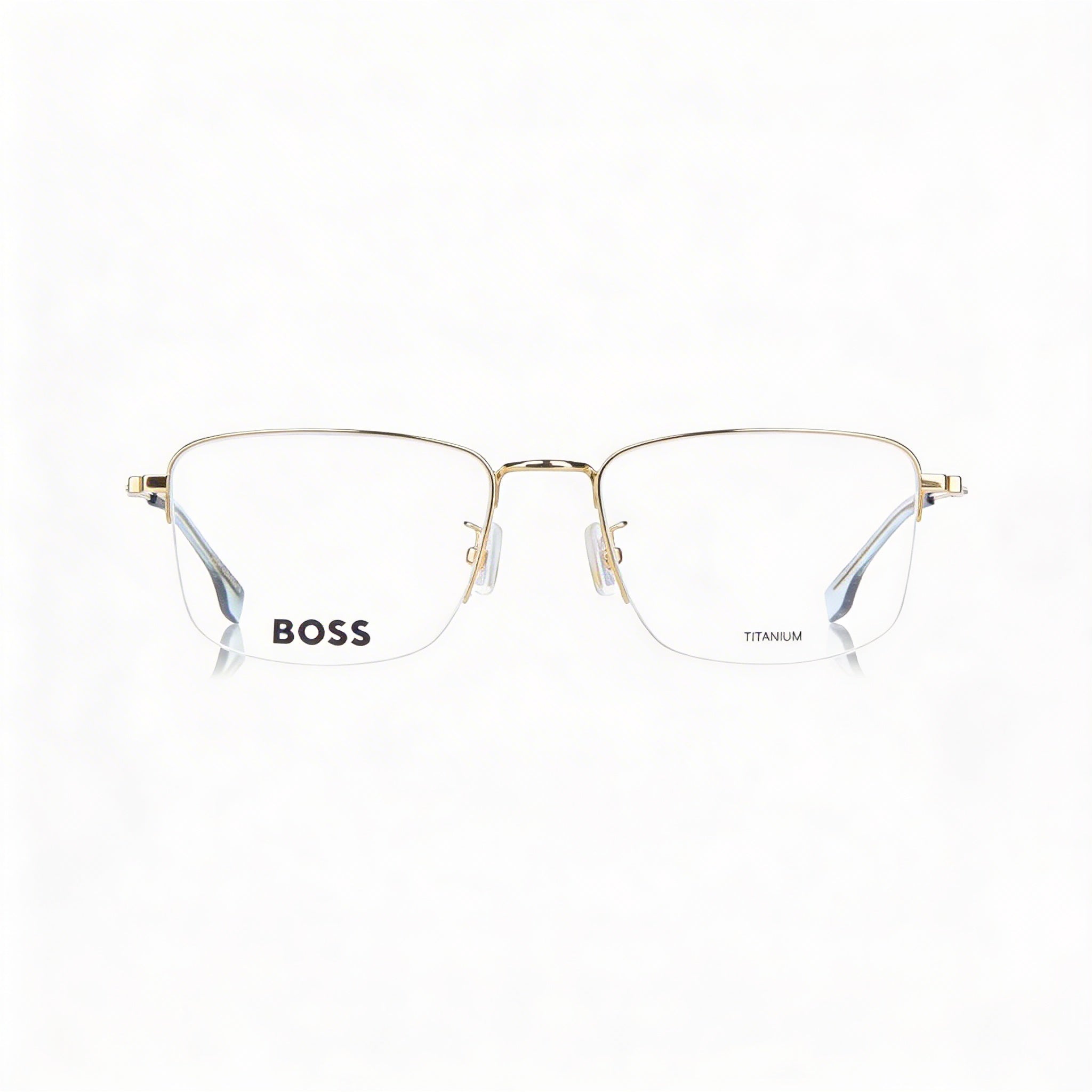 Hugo Boss Boss 1516/g Men's Casual Titanium Frame Gold Polycarbonate Non-Polarized Lenses 55mm Lens 19mm Bridge, Photo 3