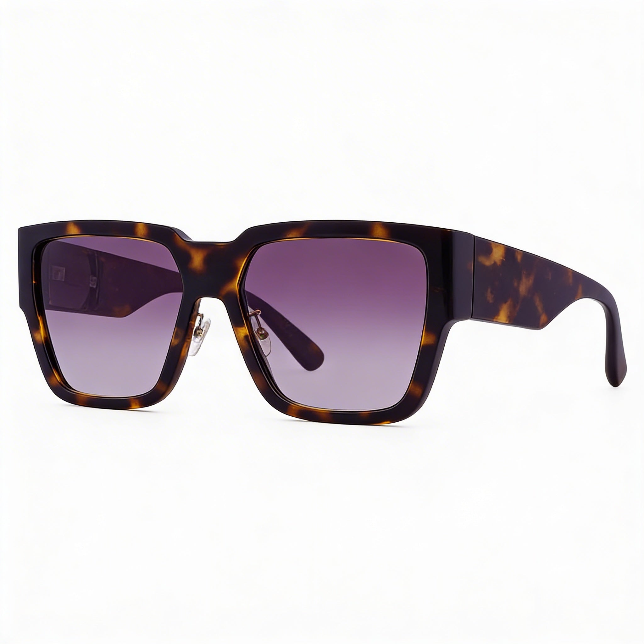 Versace Classic Unisex Sunglasses: Tortoise Injected Frame, Polarized Grey Gradient Polycarbonate Lenses 57mm, Photo 1