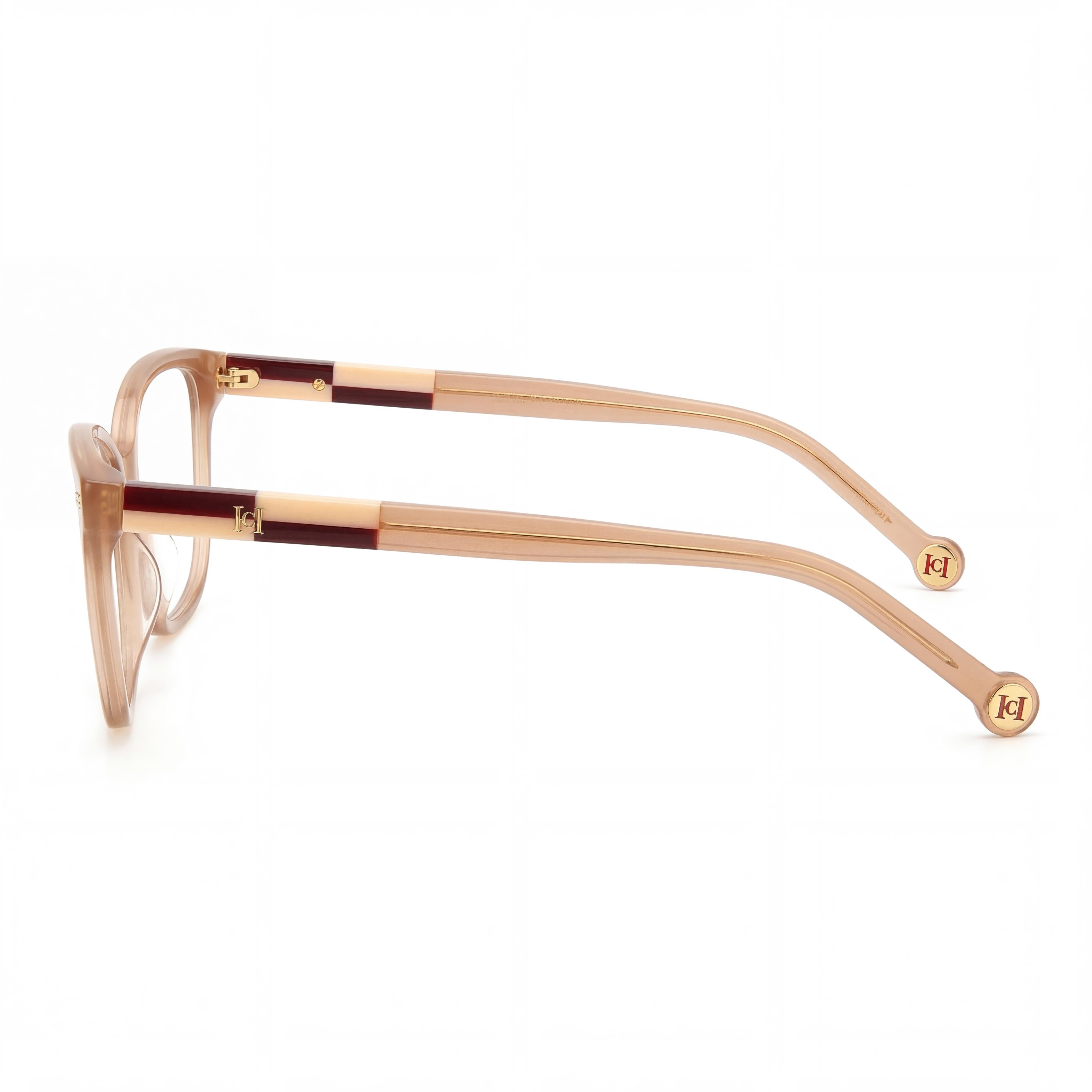 Carolina Herrera Classic Women’s Plastic Frame Non-Polarized Sunglasses Burgundy Nude 54mm, Photo 3