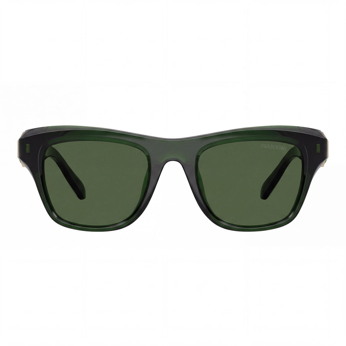 Swarovski Sk6056u Women's Square Milky Dark Green Plastic Frame Dark Green 100% UV Protection Sunglasses 50mm, Photo 2