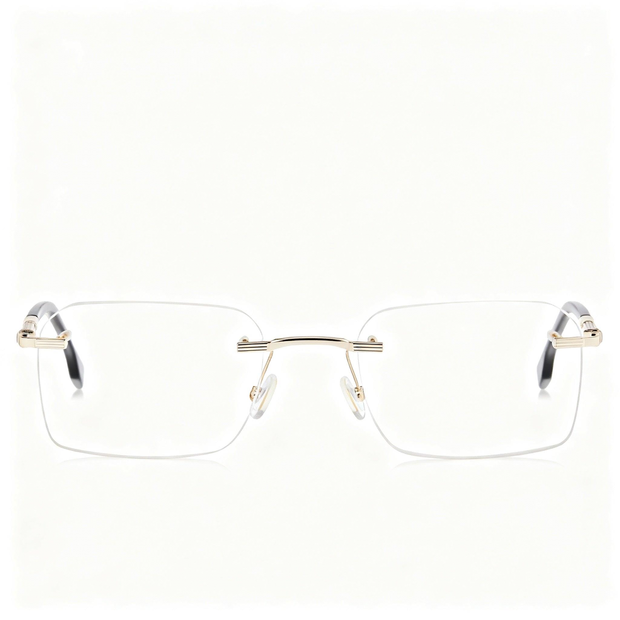 Hugo Boss Eyewear Collection: Boss 1551/a Men's Gold Black Metal Frame Optical Eyeglasses, 54mm Lens Width, Photo 3