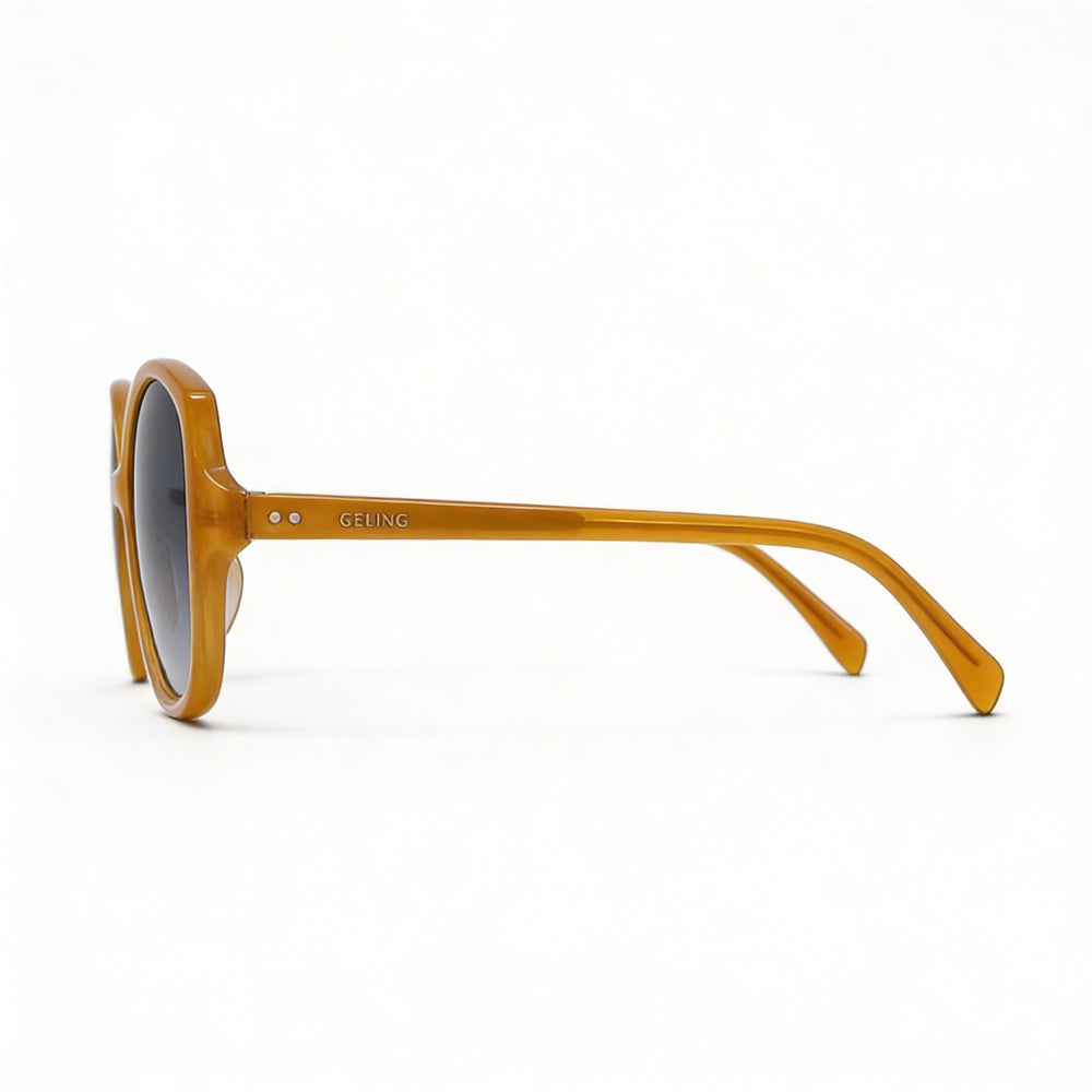 Gafas de sol de acetato Celine para mujer, montura color miel lechoso, lentes degradadas grises RX, 100 % de protección UV