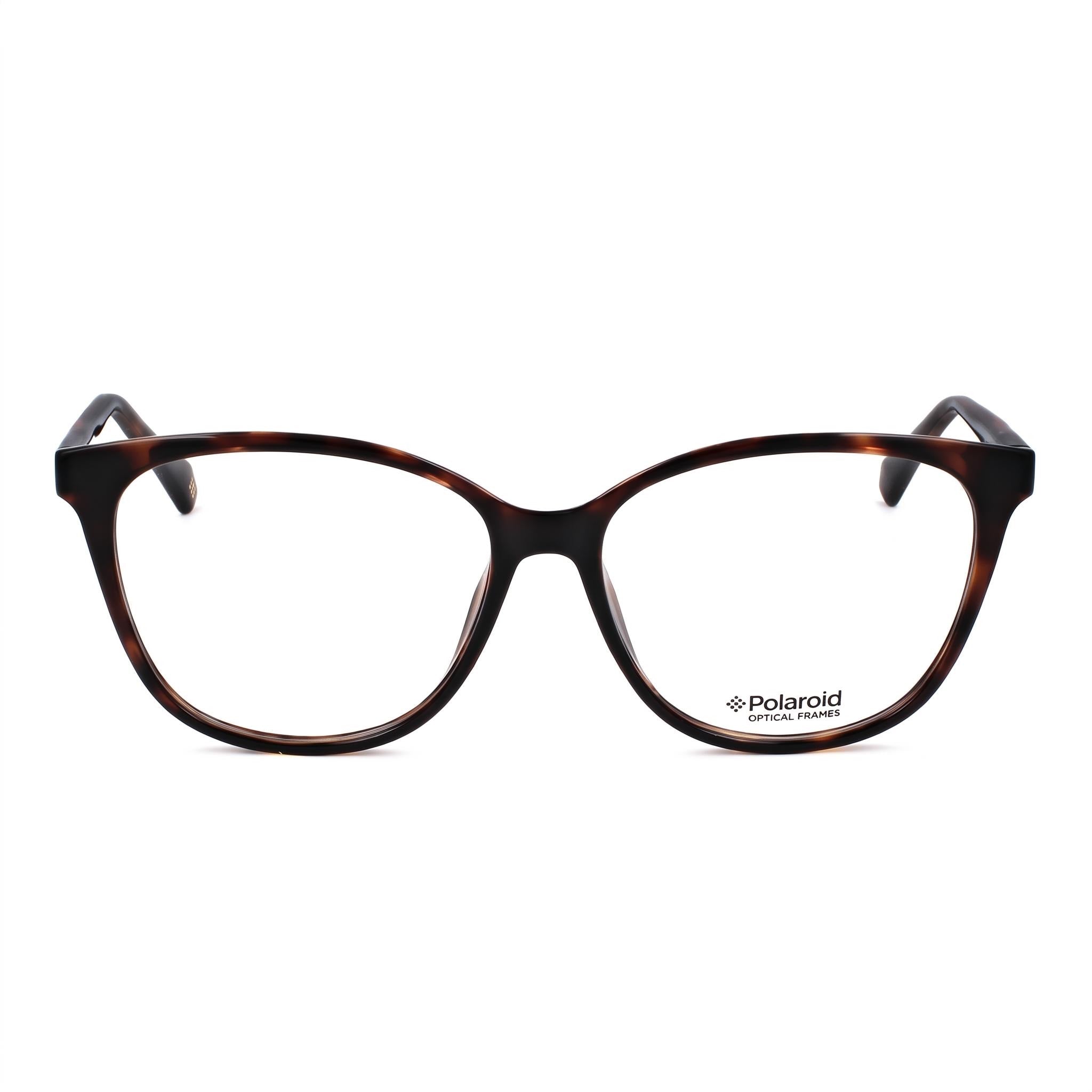Monturas ópticas Polaroid Pld D372 para mujer color melocotón, ancho de lente de 55 mm, lentes de demostración transparentes, listas para graduación, Photo 2