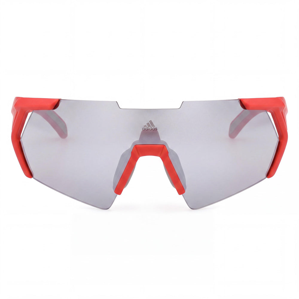 adidas Modern Men's INJECTED Glossy Red Smoke Mirror Non-Polarized UV Protected Sunglasses 140mm