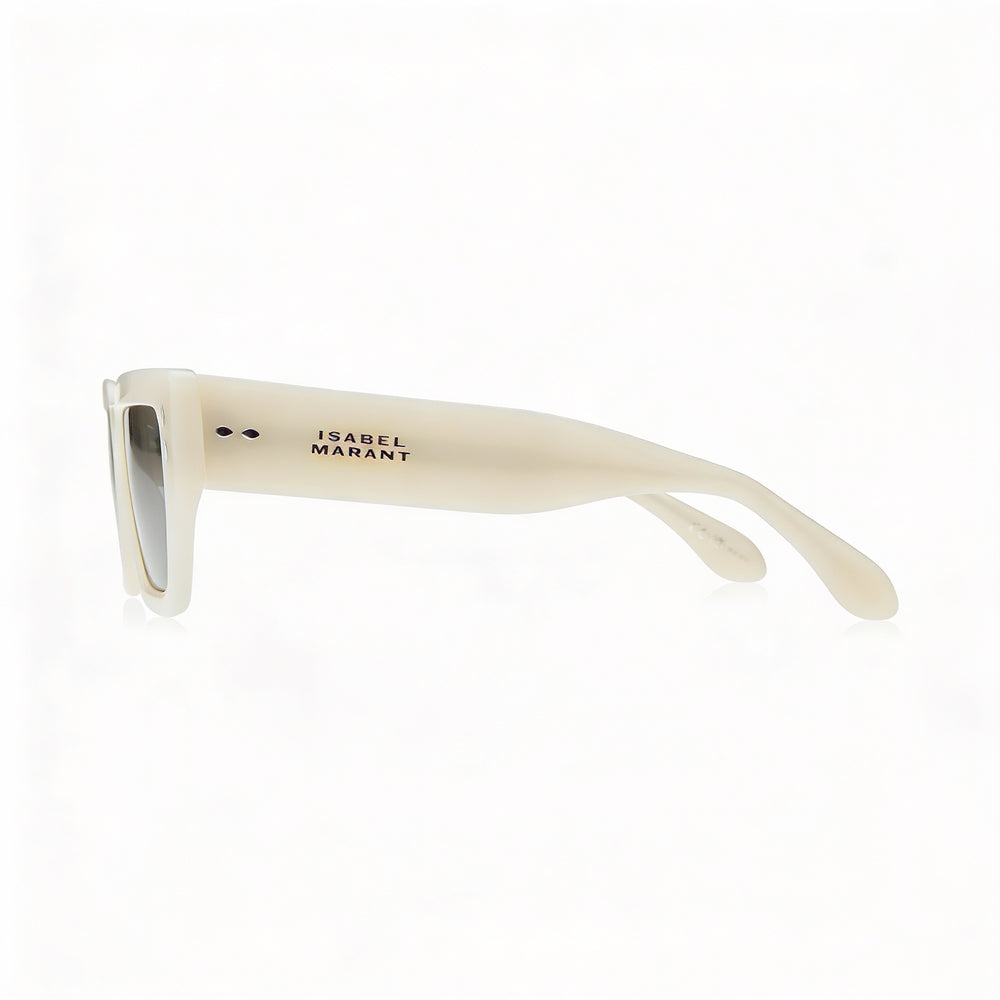Isabel Marant Women's Trendy Acetate Ivory Grey Acetate Frame UV Protected Non-Polarized Sunglasses 54mm