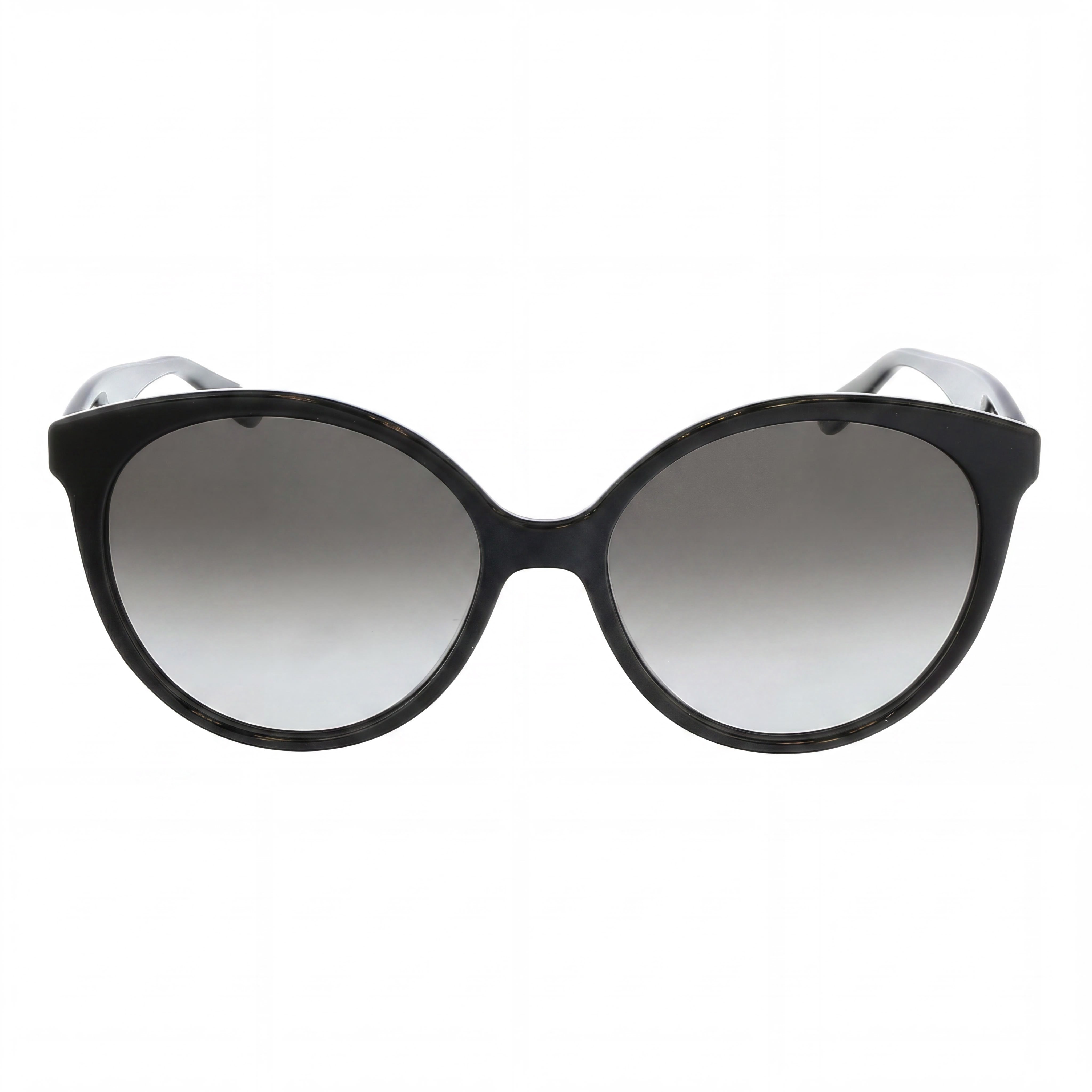 Gafas de sol redondas de plástico negro Salvatore Ferragamo Sf1071s para mujer, lentes grises degradadas, protección UV de 58 mm, Photo 2