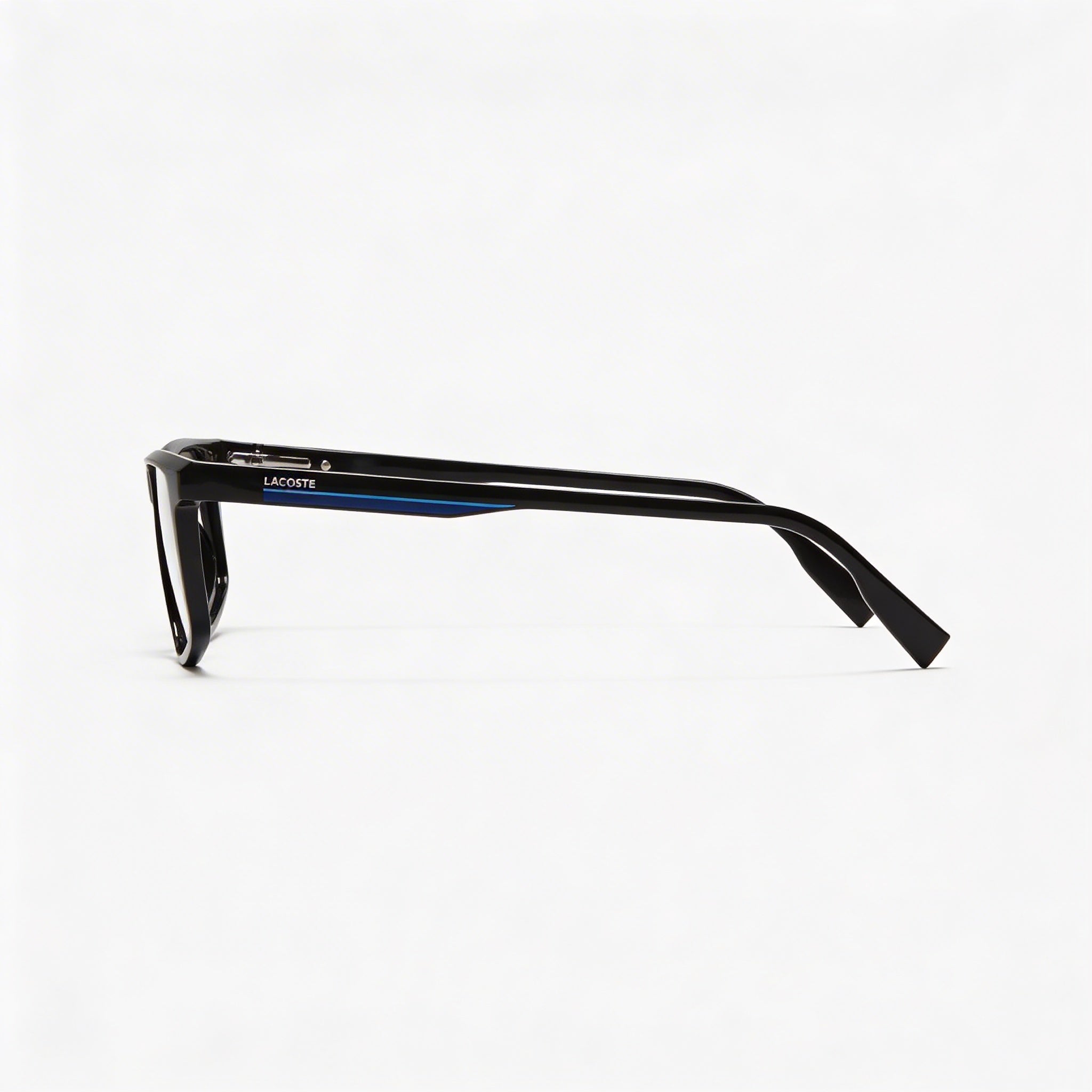 Lacoste Casual Black Frame Ophthalmic Eyeglasses for Men with Transparent Plastic Lenses 55-14-145, Photo 3