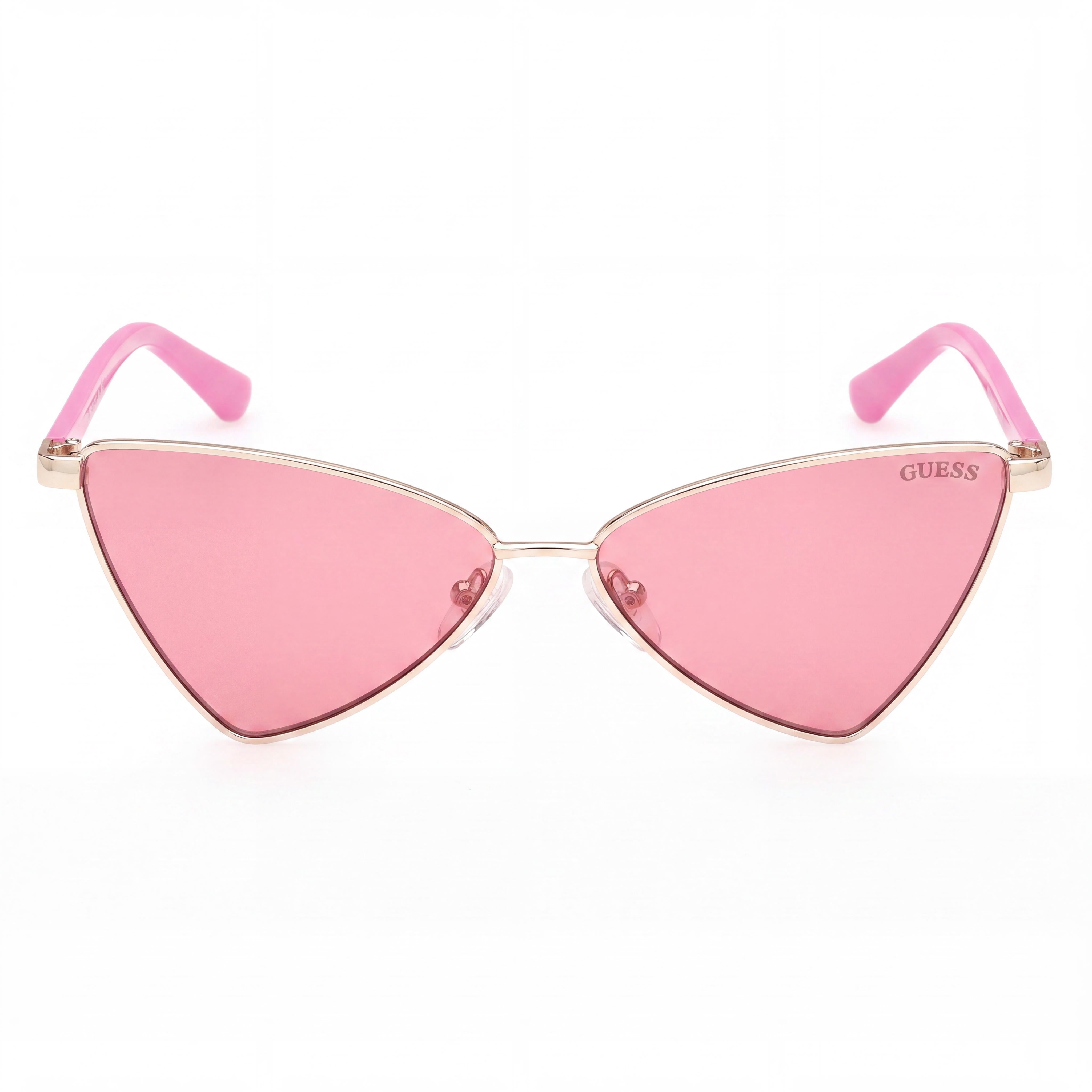 GUESS GU8286 Women's Sunglasses, Metal Gold Frame, Bordeaux Polycarbonate Non-Polarized Lenses, Size 55-13-135mm, Photo 2
