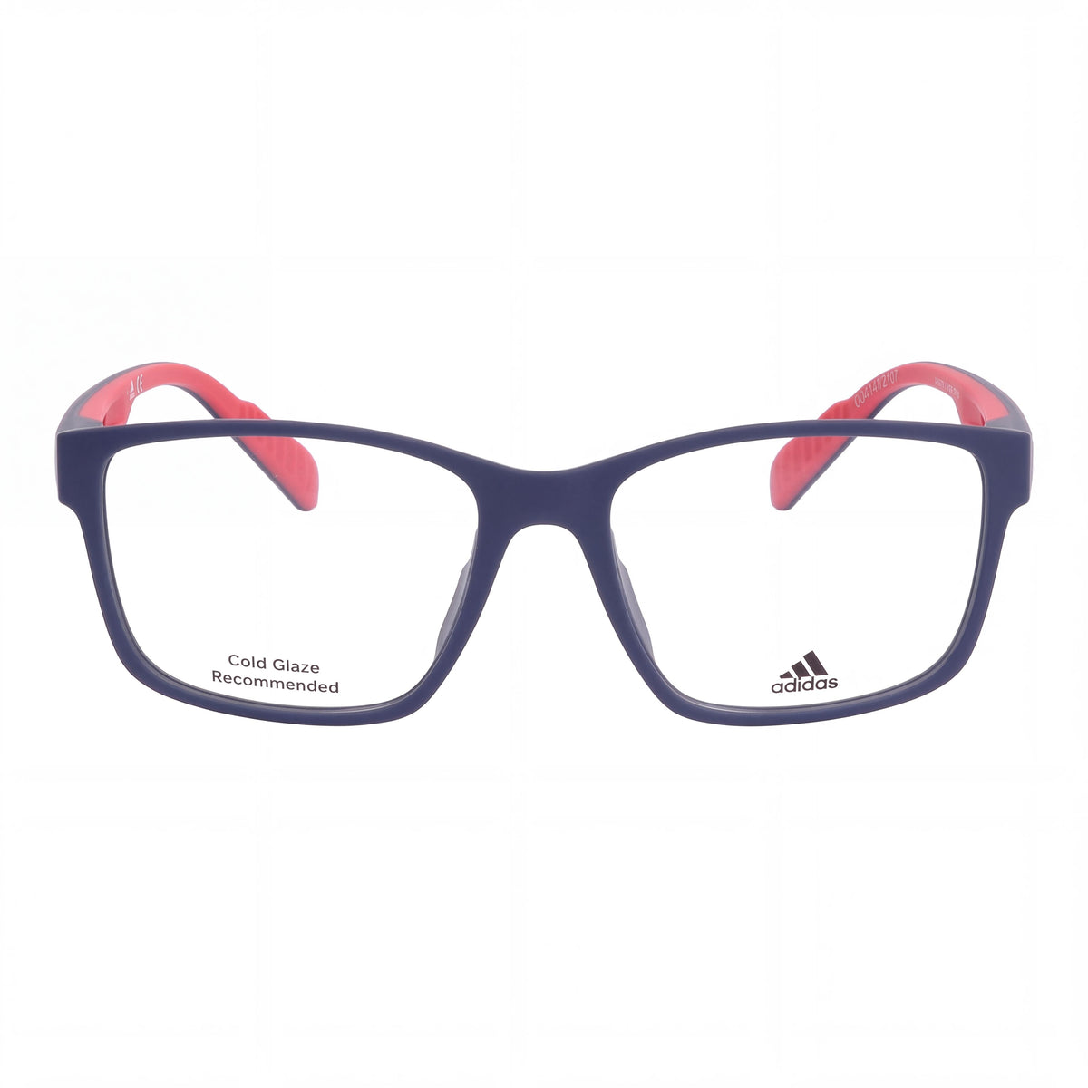 adidas ASP FRAME Sp5008 F Men's Blue Frame Eyewear, featuring a 56mm Lens Width, 17mm Bridge Width, and 140mm Temple Length, Photo 2