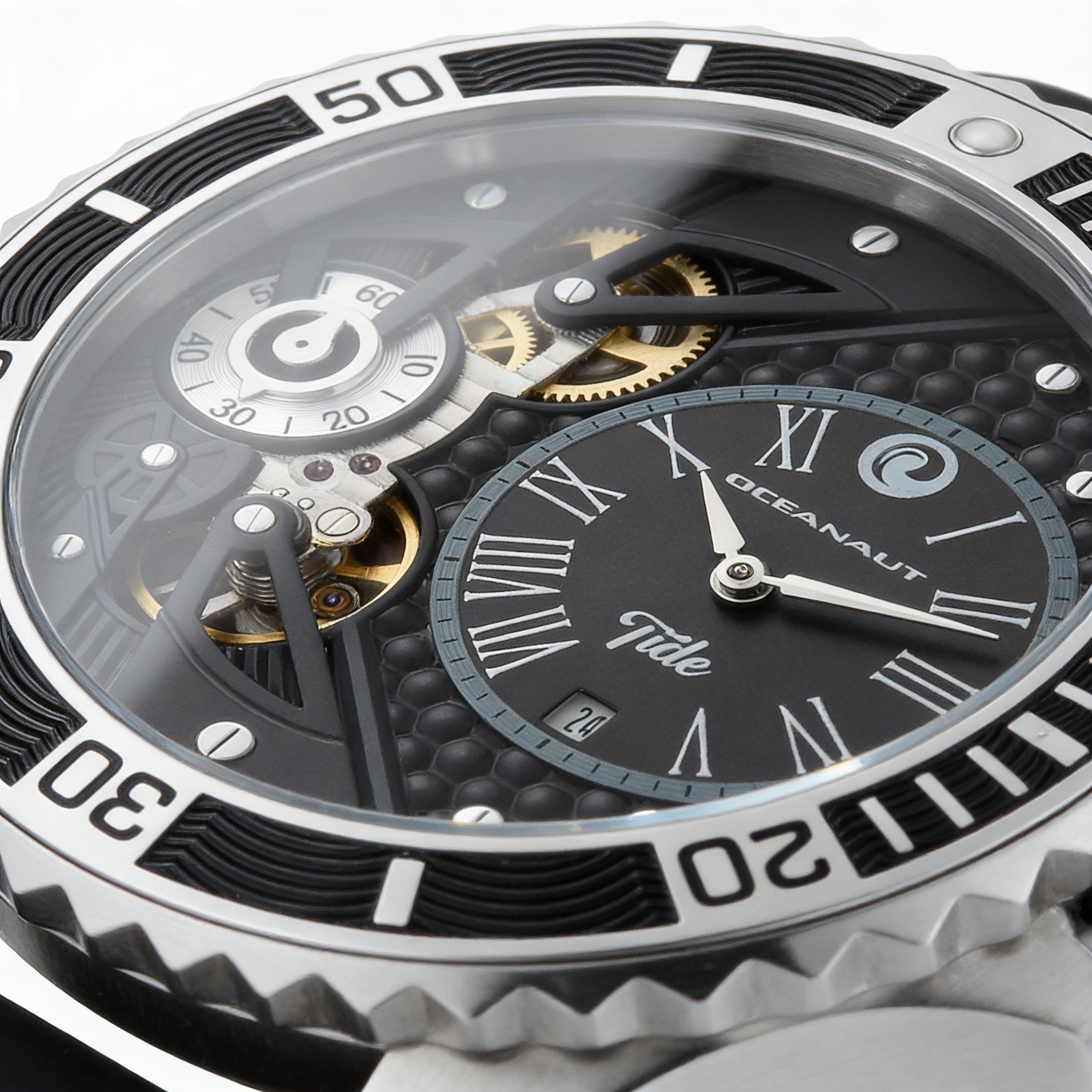 Oceanaut Men's Quartz Movement Watch with Black Dial, Date Display, 100m Water Resistance, and Scratch-Resistant Mineral, Photo 2