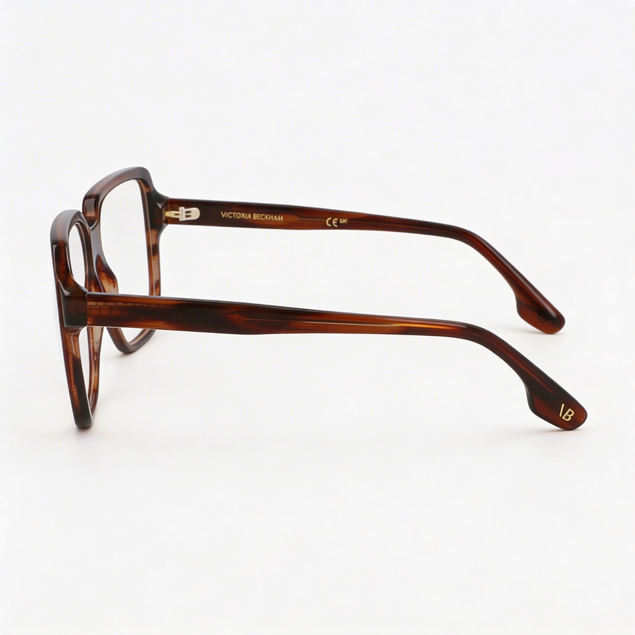 Victoria Beckham Vb2668 Women's Brown Horn Prescription Ready Eyeglasses with Clear Demo Lenses 53-17-140, Photo 3