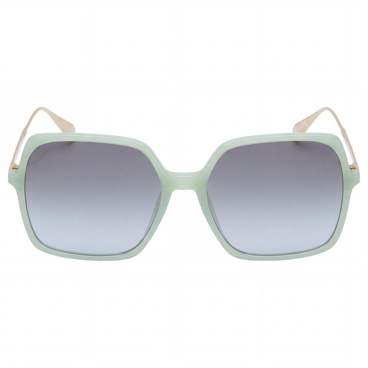Max & Co. Modern Women's Injected Light Green Grey Non-Polarized UV Protected Sunglasses 57mm, Photo 2