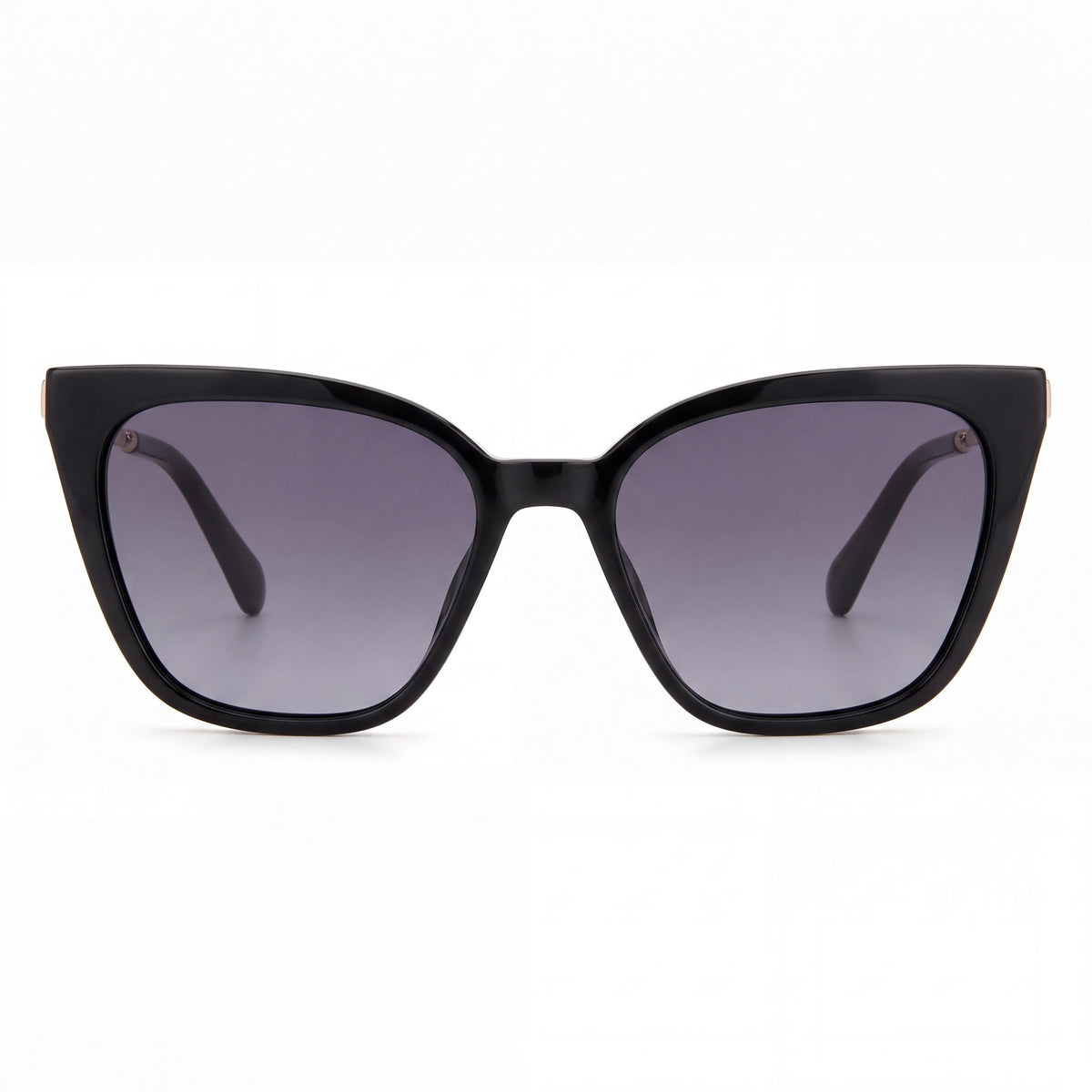Fossil Women's Contemporary FOS 2131/S Black Grey Plastic Sunglasses with Dark Grey Shaded Non-Polarized UV Protection Lenses 50mm, Photo 2