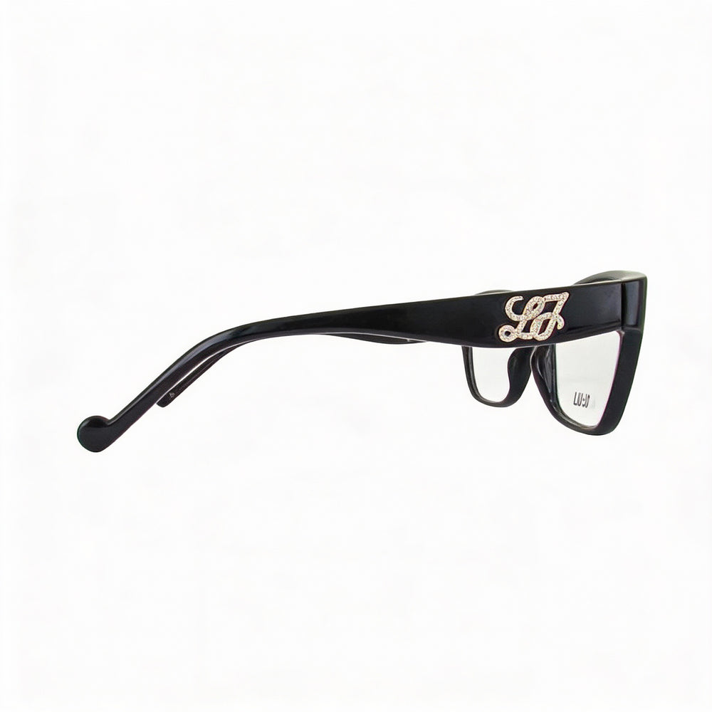 Gafas de vista Liu Jo de estilo contemporáneo para mujer con montura de plástico, color ébano, ancho de lente de 53 mm