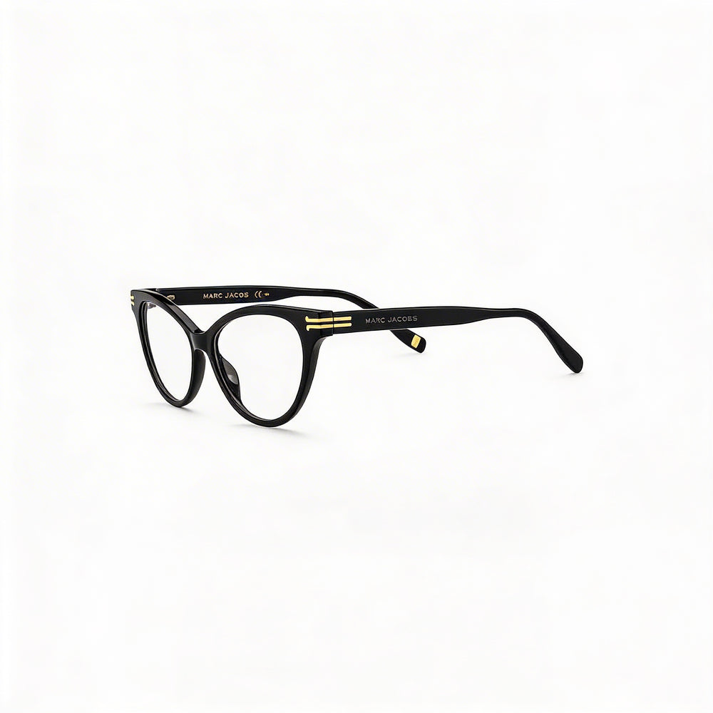 Gafas de sol Marc Jacobs MJ 1060 para mujer, estilo ojo de gato/mariposa, montura de acetato negra, lentes de policarbonato, 52 mm