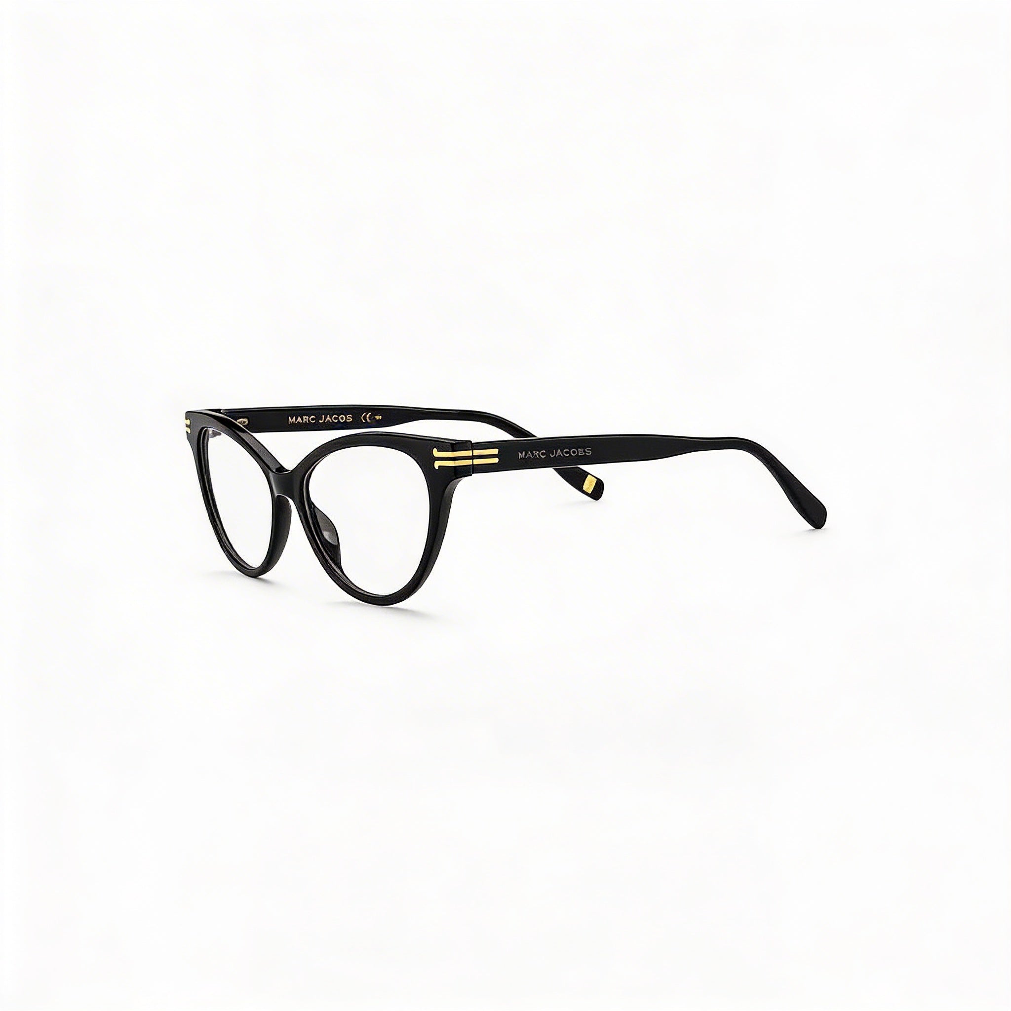 Marc Jacobs Mj 1060 Women's Cat Eye / Butterfly Black Acetate Frame Polycarbonate Lens Sunglasses 52mm, Photo 3