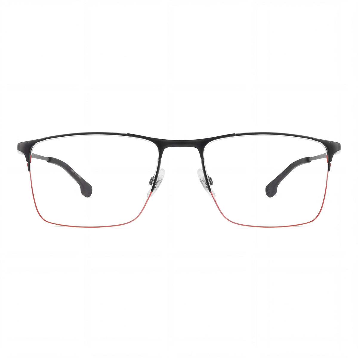 Carrera 8906 Women's Classic Eyewear, Matte Black Red Stainless Steel Frame, Non- Lenses 57-19-145, Photo 2