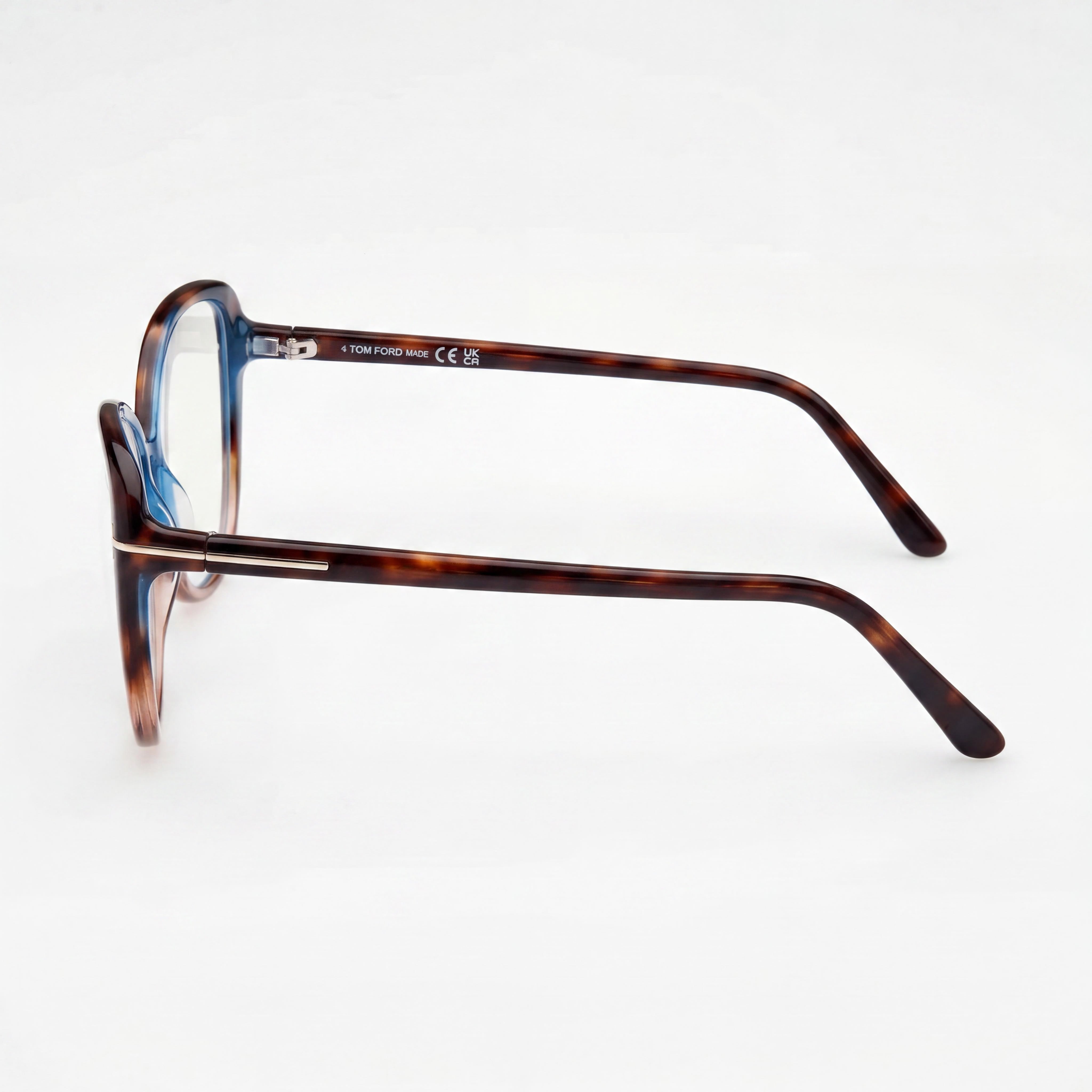Tom Ford FT5907-B BLUE BLOCK Women's Prescription Ready Plastic/Polycarbonate Optical Frames Havana 55-15-140, Photo 3