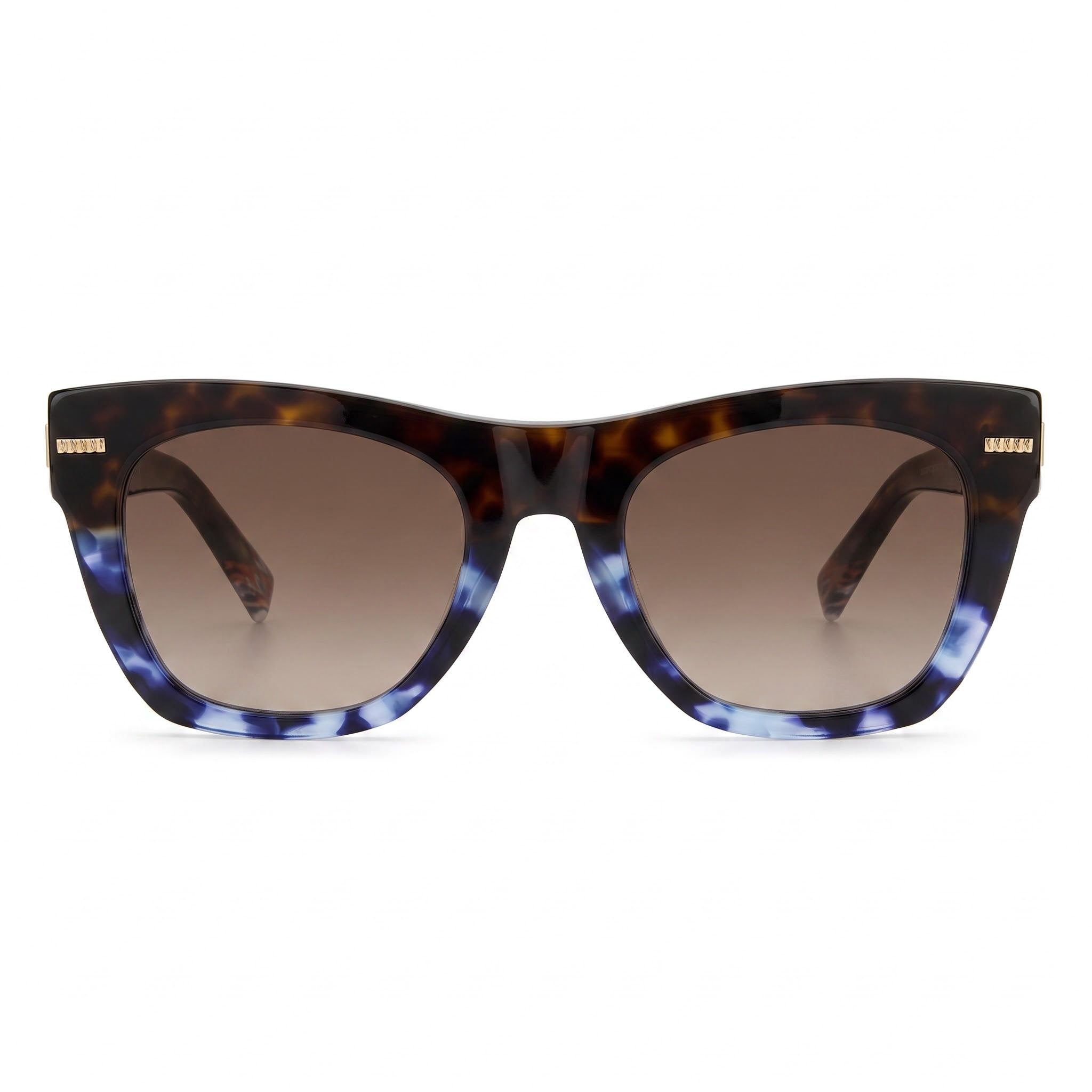 M Missoni Casual Women's Acetate Frame Sunglasses with Havana Shaded Brown Gradient Lenses, UV Protection, 51mm, Photo 2