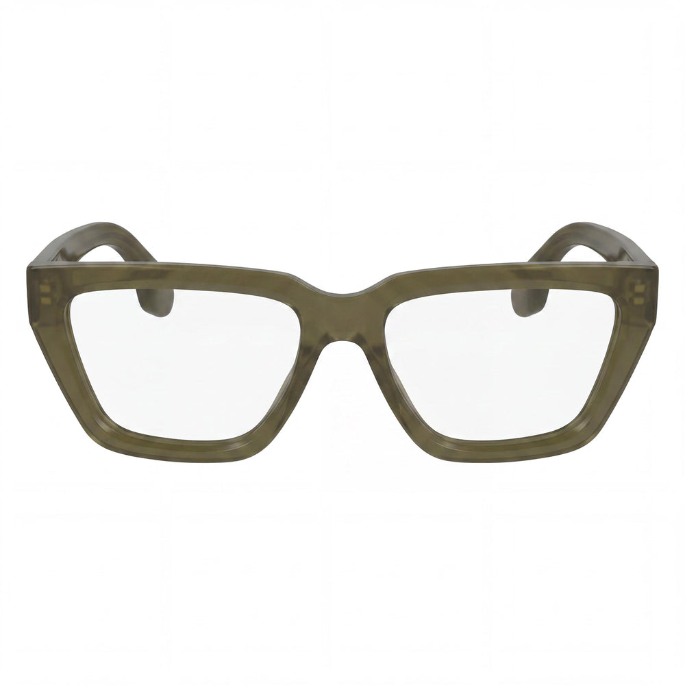 Victoria Beckham Women's Modern VB2658 Style Sunglasses featuring an Olive Acetate Frame and Matching Olive Lenses, Size 53mm