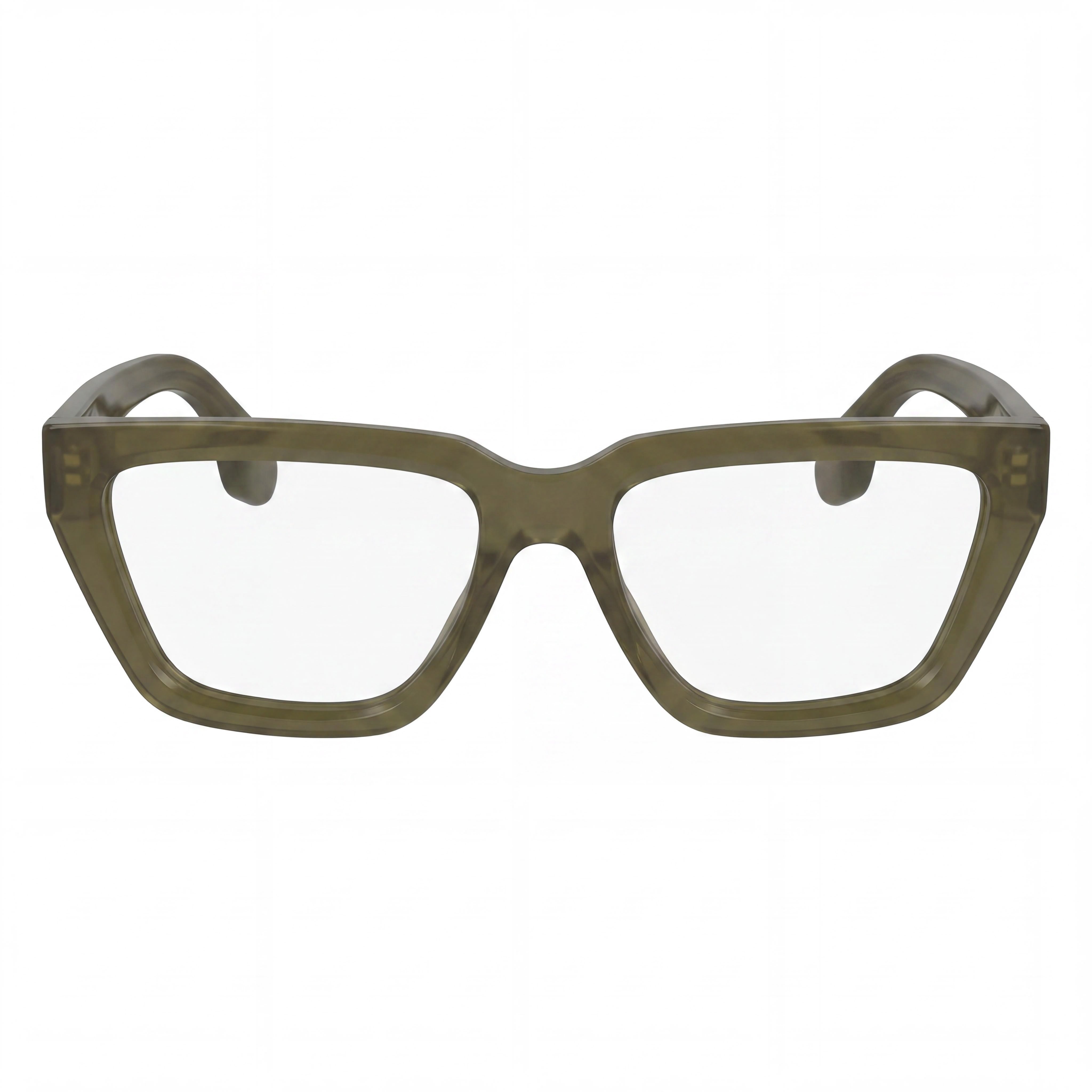 Victoria Beckham Women's Modern VB2658 Style Sunglasses featuring an Olive Acetate Frame and Matching Olive Lenses, Size 53mm, Photo 2