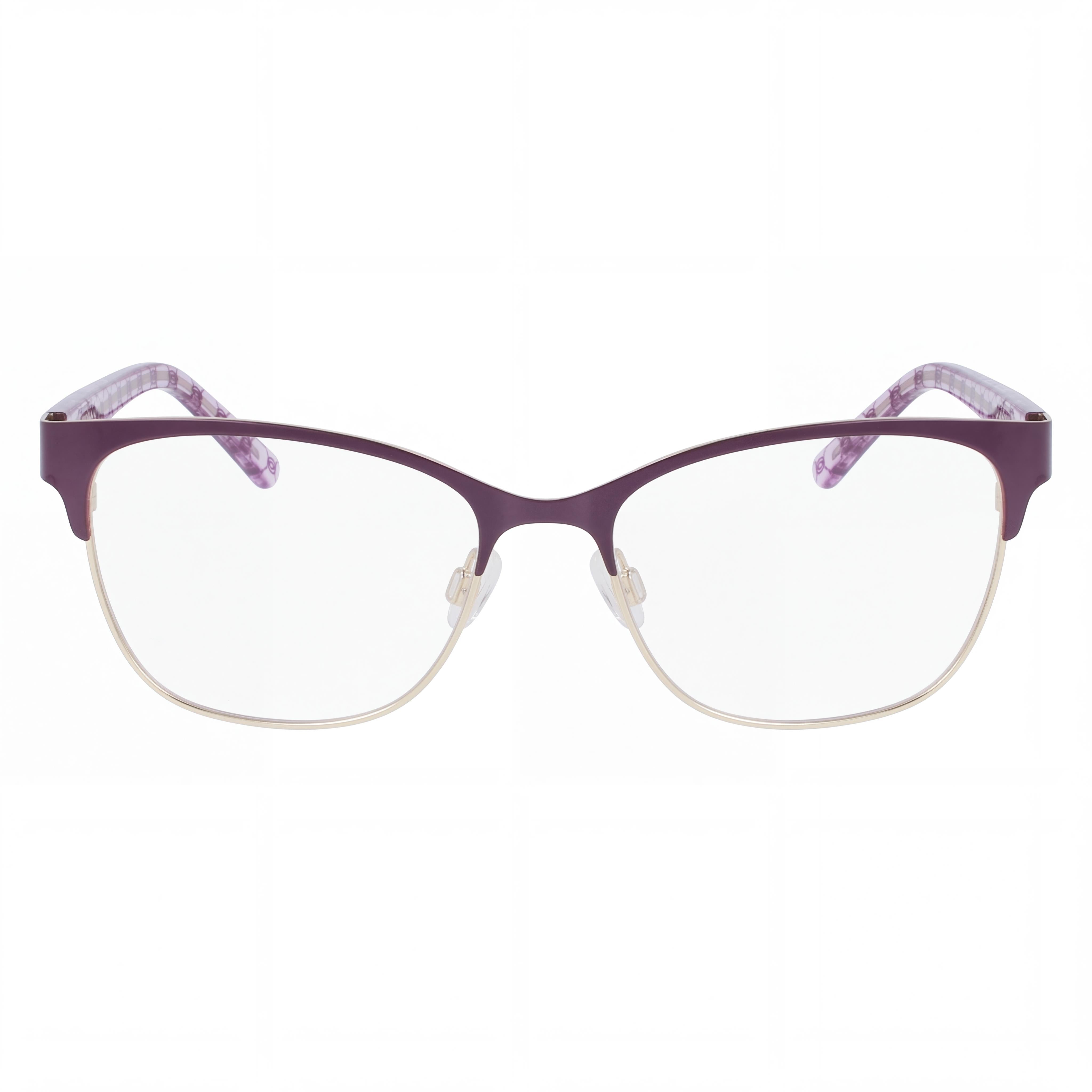 bebe Bb5196 Men's Metal Eyeglasses Frames for Lenses in Plum, Lens Width 52mm, Bridge 16mm, Temple 135mm, Photo 2