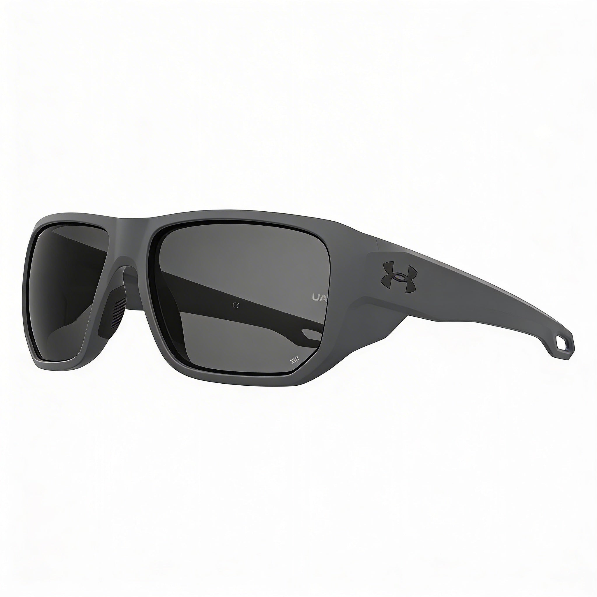 Under Armour Ua Attack 2 Unisex Polyamide Frame Polarized UV Protection Sunglasses, Matte Gray, Grey Lenses 63-16-130, Photo 2