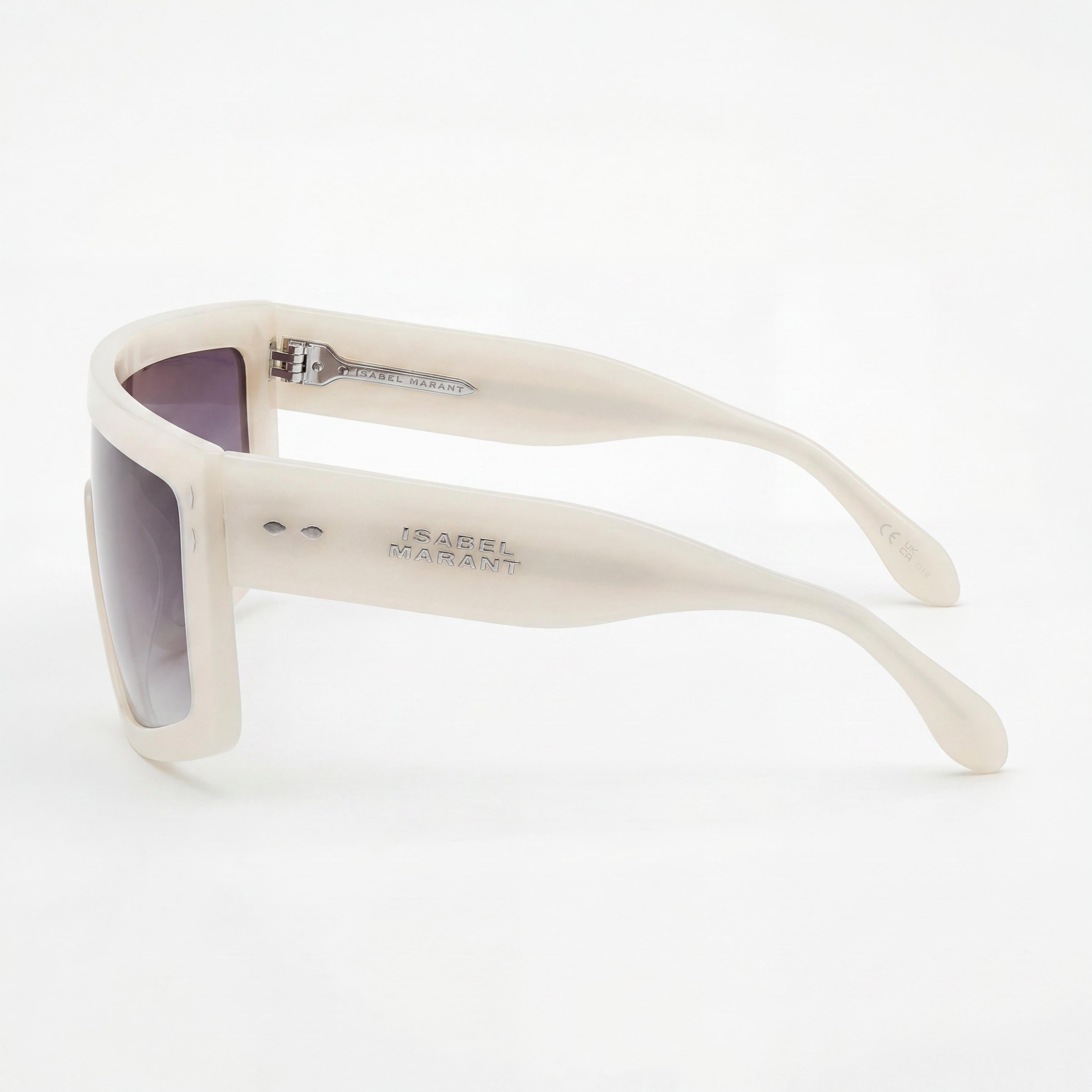 Isabel Marant Trendy Acetate Women's Pearled White Grey Acetate Optical Frames 99-01-135, Photo 3