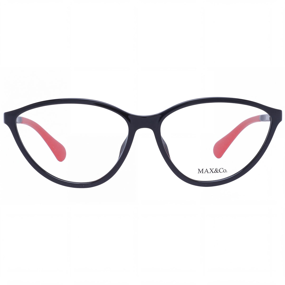 Max & Co. Modern Women's INJECTED Shiny Black Frame Eyeglasses with Clear Plastic Lenses 55/14/140, Photo 2