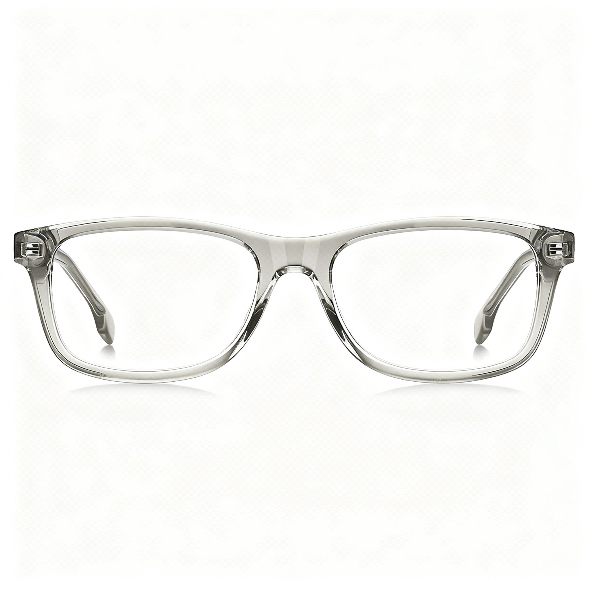 BOSS 1547 Men's Casual Acetate Frame Eyeglasses, Crystal Blue, Non-Polarized Lenses, Size 51-16, Photo 3