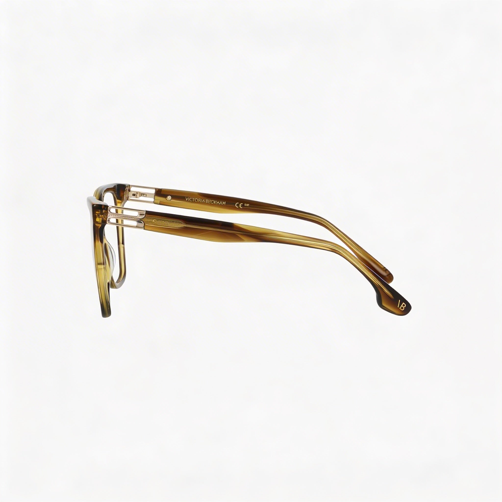 Victoria Beckham Women's Vb2680 Ophthalmic Eyeglass Frames, Striped Khaki, Eye Size 53, Bridge 15, Temple 140, Photo 3
