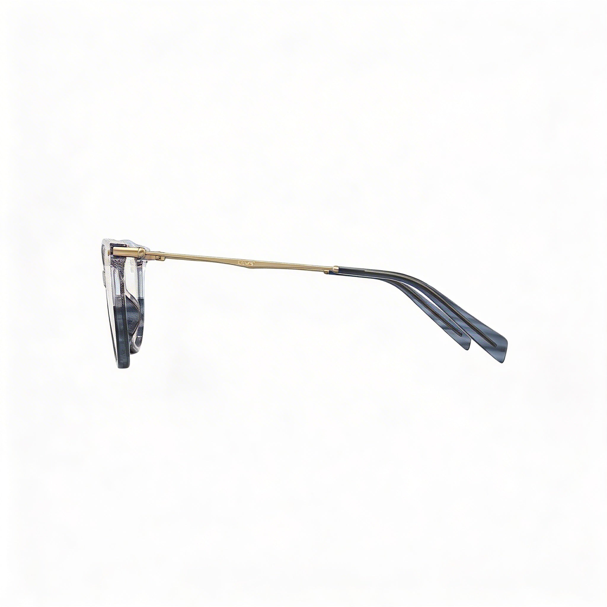 Levi's NON- Women's Blue Horn Polymethyl Methacrylate Frame with Plastic Lens Eyeglasses 51mm, Photo 3