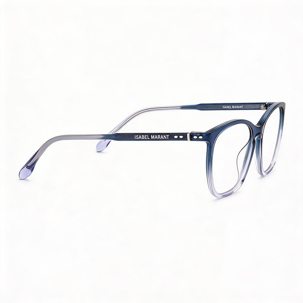 Gafas de sol Isabel Marant modernas unisex con montura de acetato, lentes de policarbonato sombreadas azules y 54 mm de ancho de lente