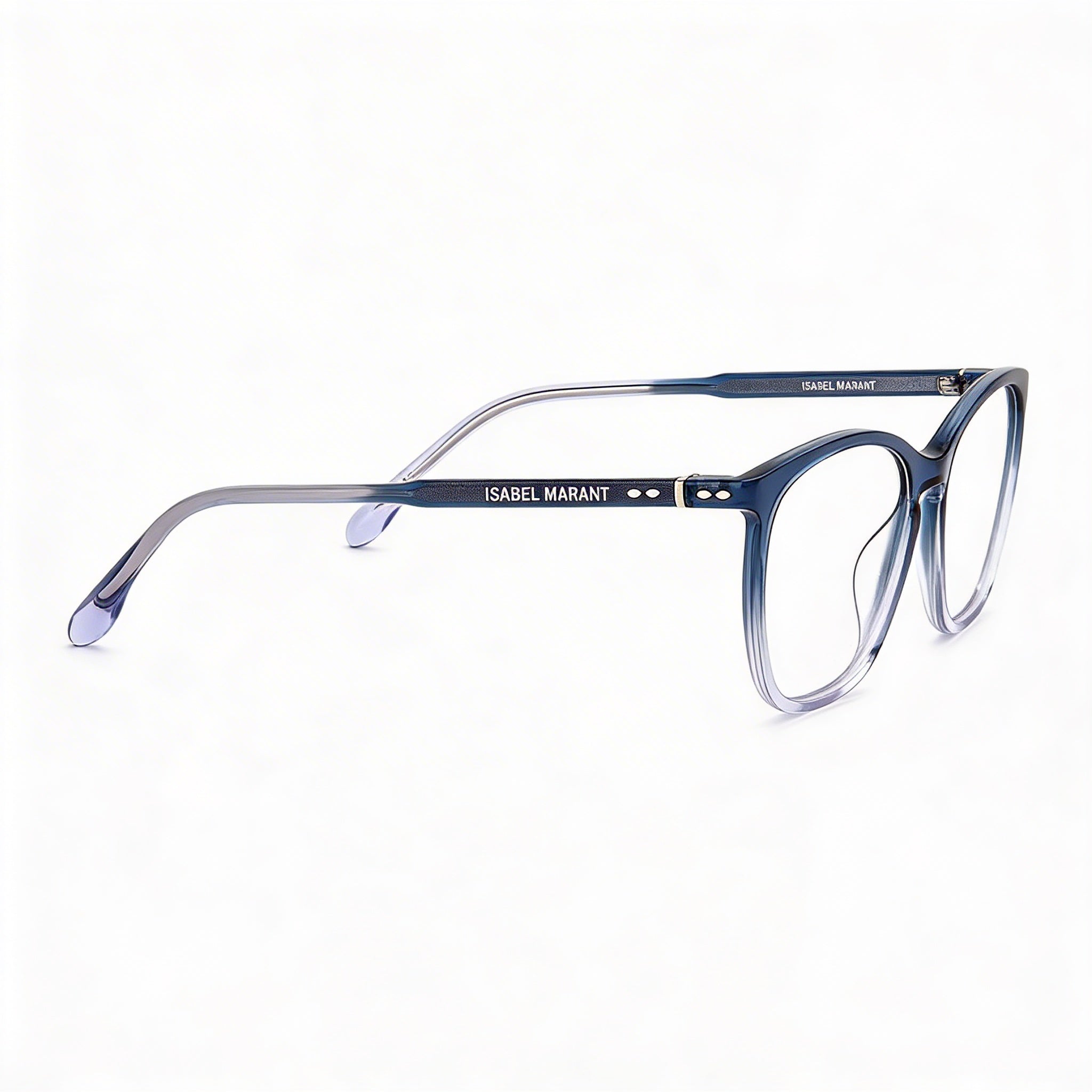 Gafas de sol Isabel Marant modernas unisex con montura de acetato, lentes de policarbonato sombreadas azules y 54 mm de ancho de lente, Photo 2