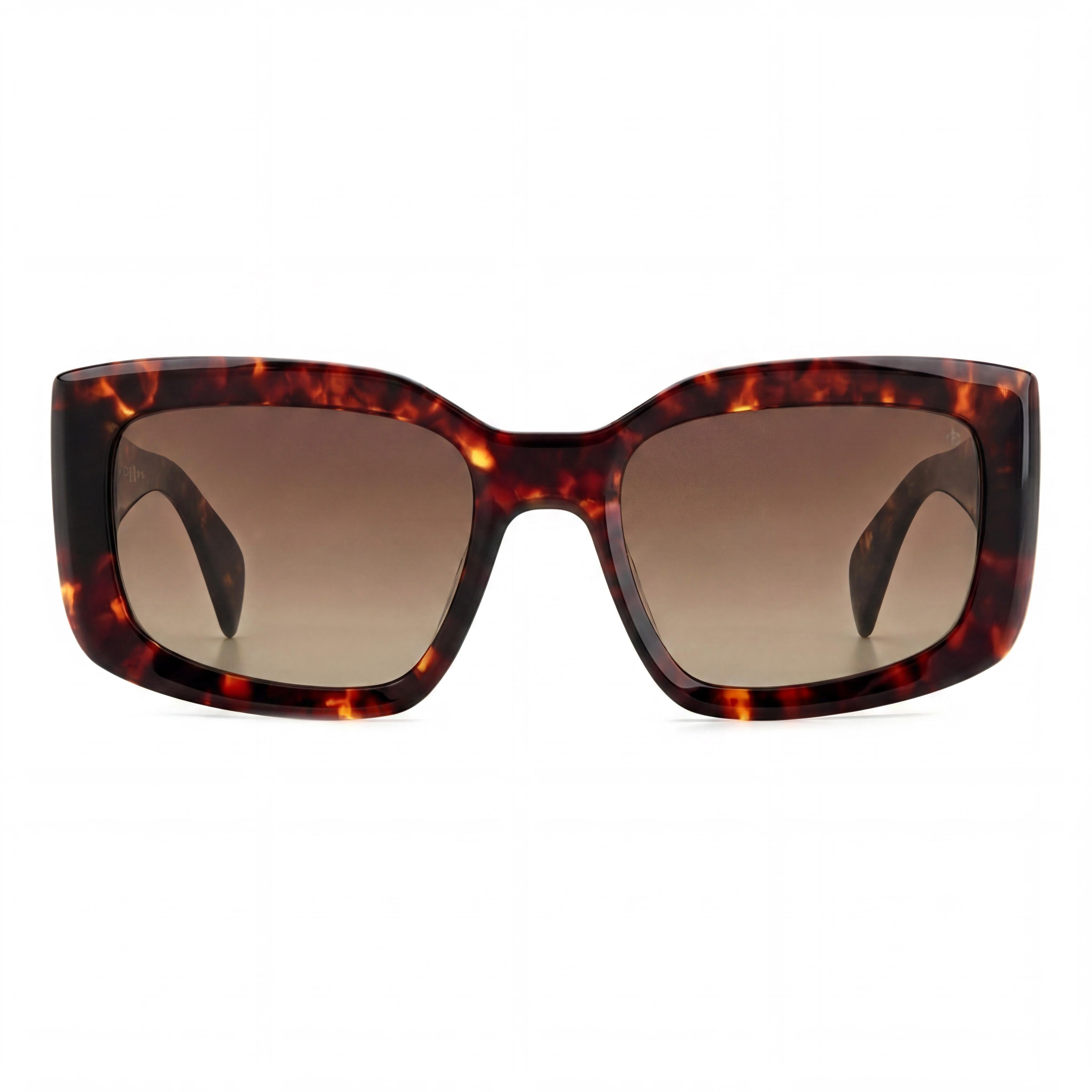 Gafas de sol modernas Rag &amp; Bone para mujer, montura de acetato marrón Havana, lentes Havana, protección UV, no polarizadas, 54-19-140 mm, Photo 2
